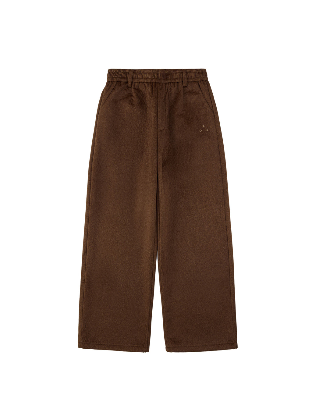 FPA Textured Drape Straight-Leg Pants with Soft Fleece Feel