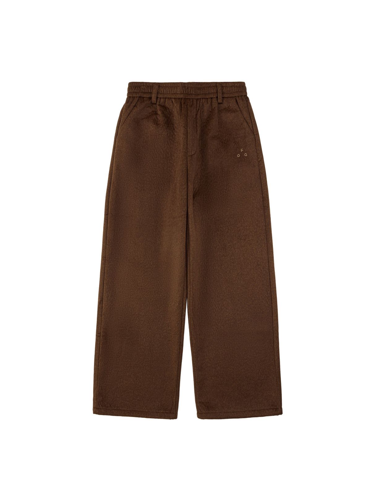 FPA Textured Drape Straight-Leg Pants with Soft Fleece Feel