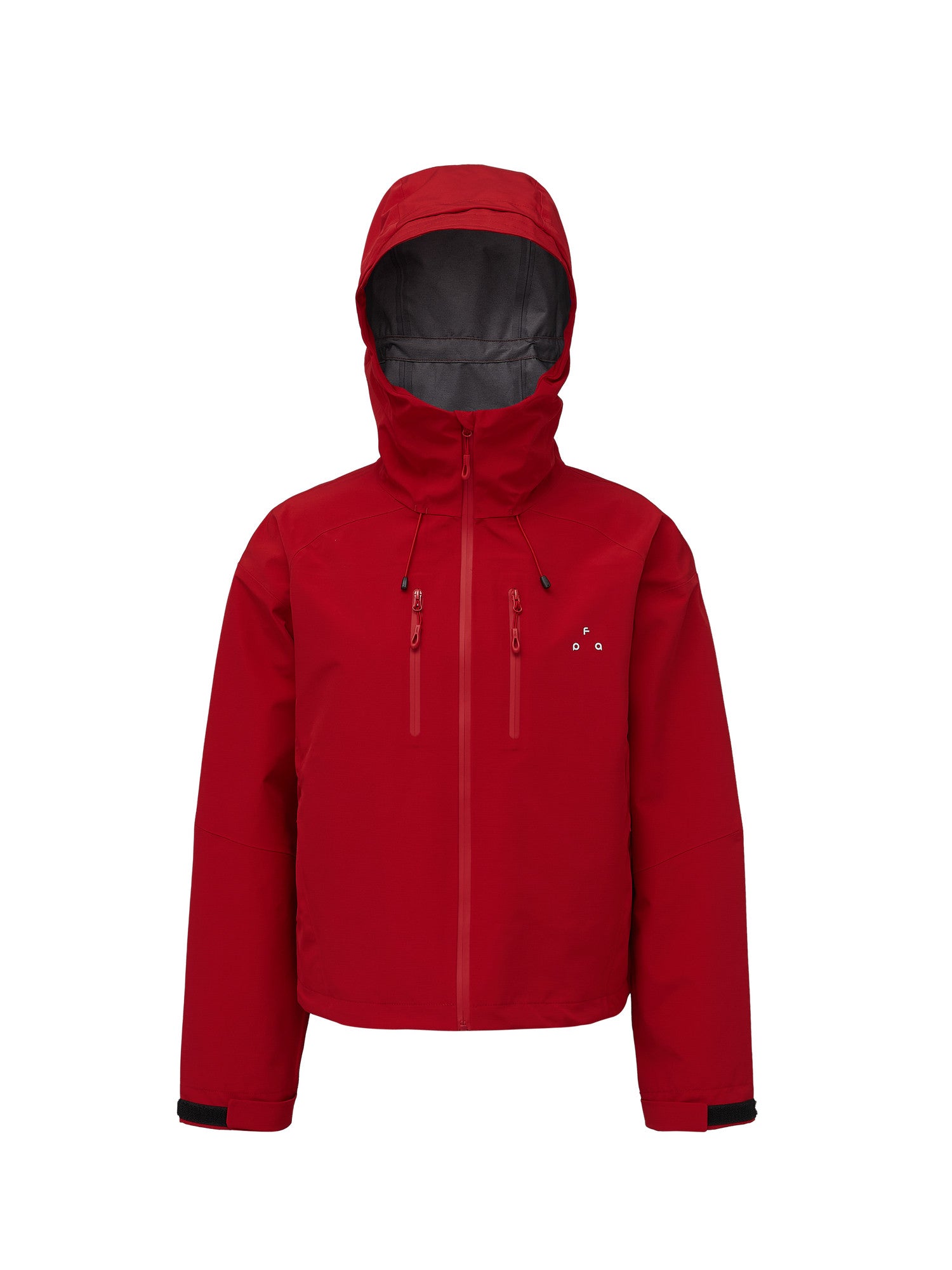 FPA Rain Shield Sealed Seam Three-Layer Protective Hard Shell Outdoor Short Hooded Jacket - Chinese Trend Sports Mountaineering Jacket for Women
