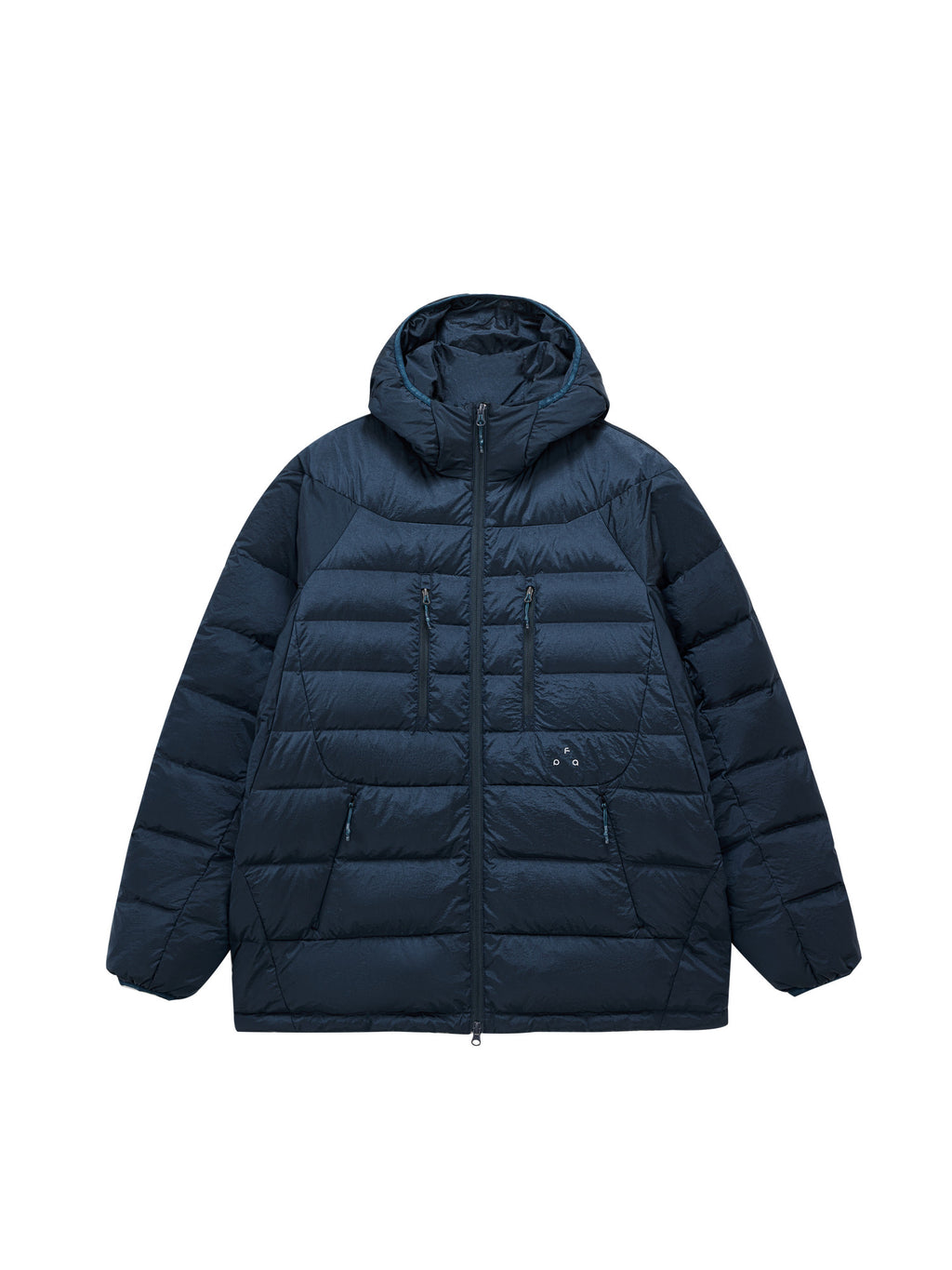 FPA Ribbed Down Hooded Jacket with Double Zipper - 2026 New Winter Sports Couple Down Coat