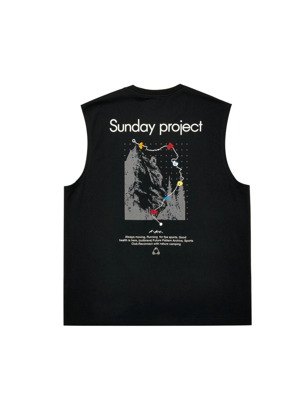 FPA Coolmax Lyocell Rock Print Athletic Vest - Summer Workout Cooling Sleeveless T-Shirt