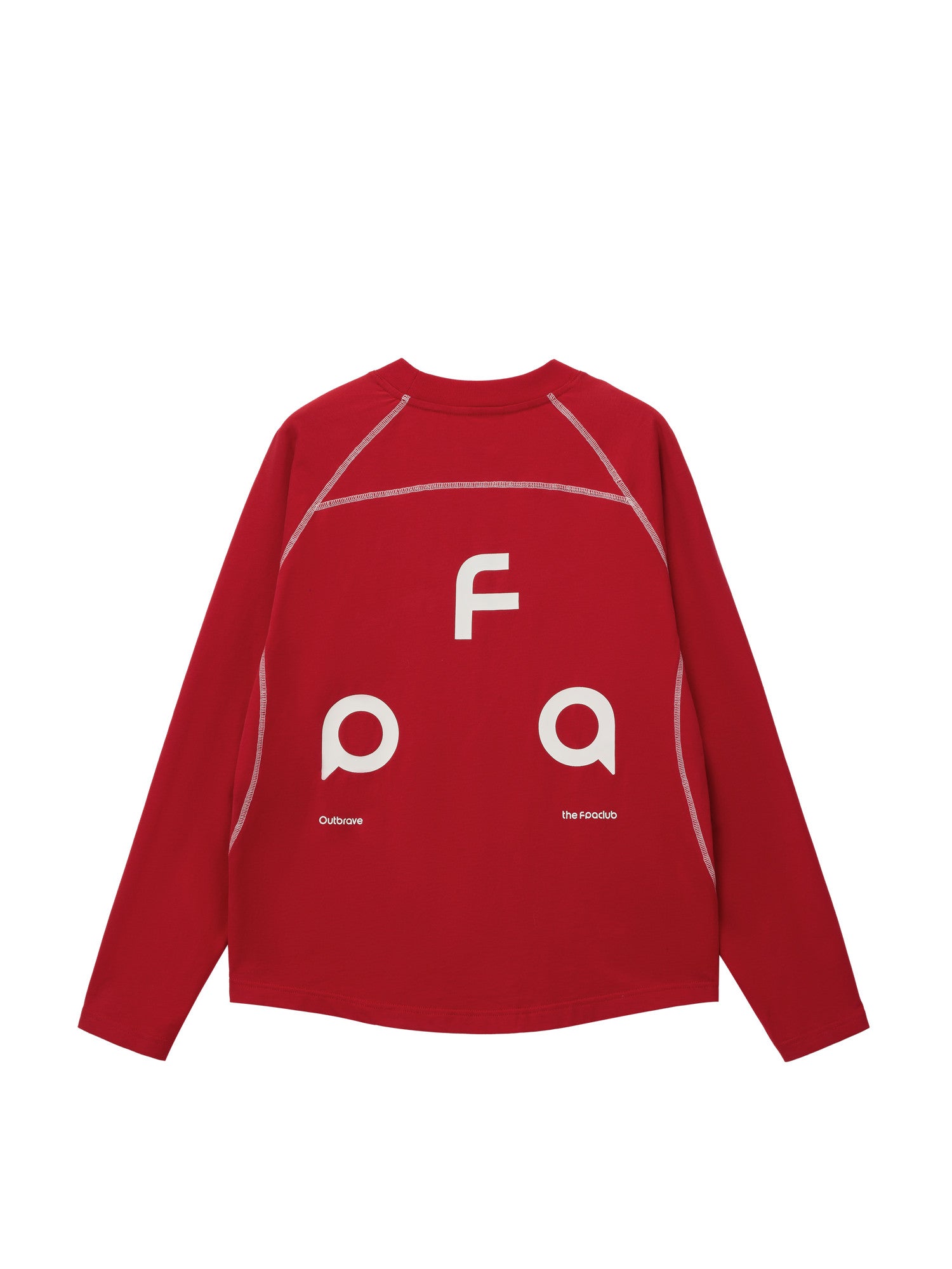 FPA Quick-Dry Structured Logo Long-Sleeve T-Shirt for Outdoor, Spring Festival Red Crew Neck Couple's Chinese Zodiac Year