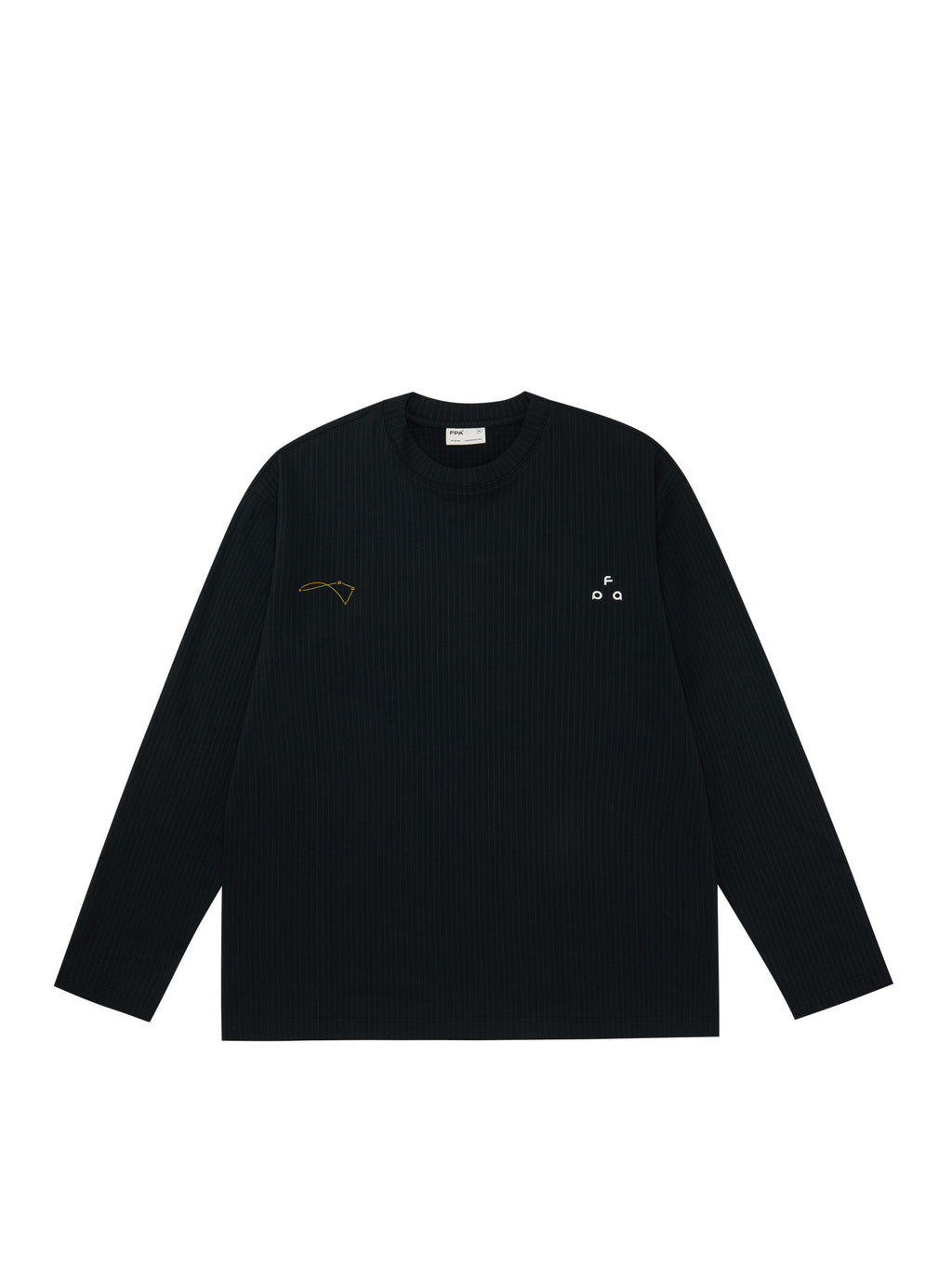 FPA Quick-Dry Outdoor Casual Long-Sleeve T-Shirt 2026 New Spring/Autumn Chinese Style Crew Neck Loose Fit Sports Couple Black Tee