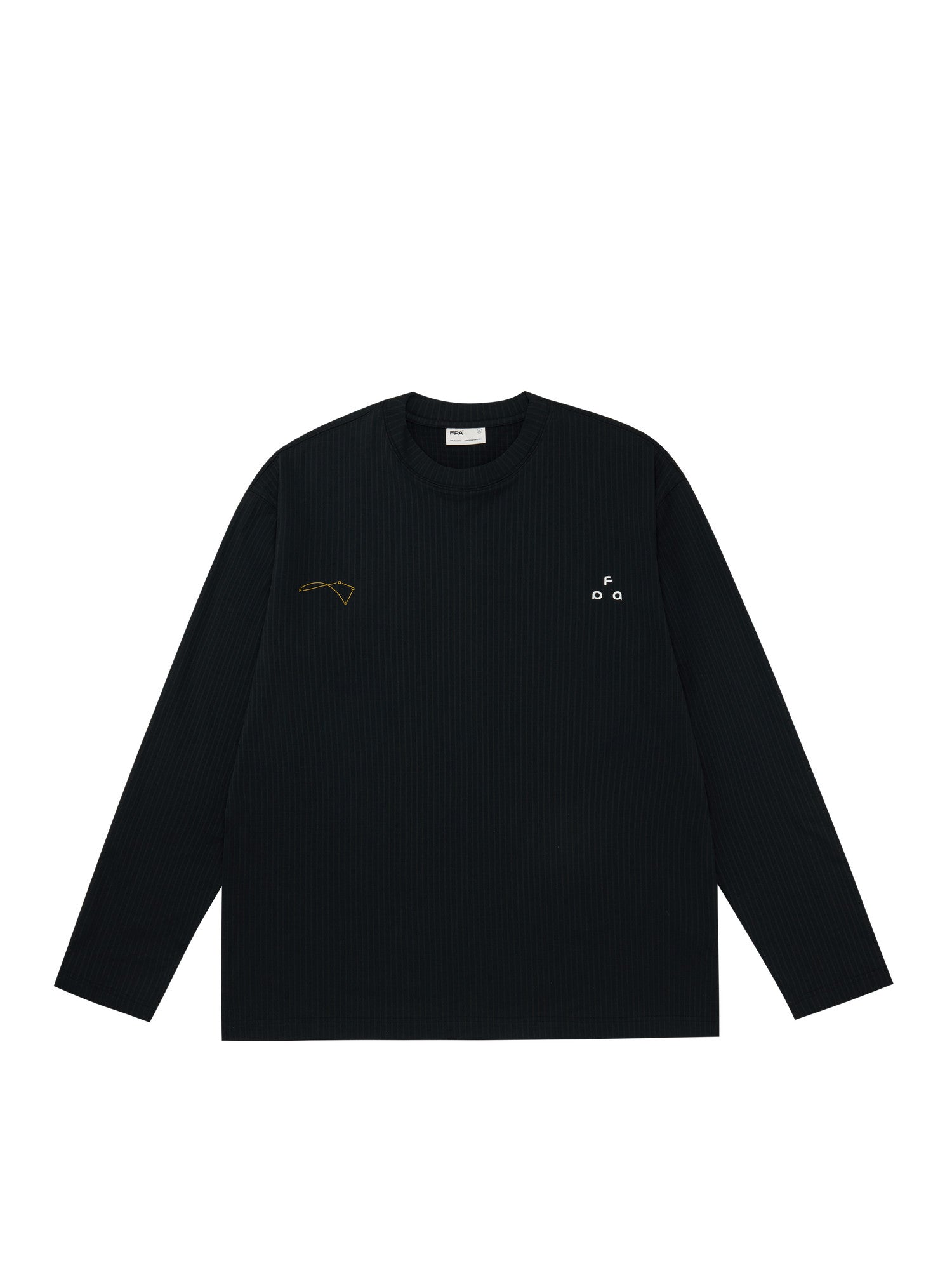 FPA Quick-Dry Outdoor Casual Long-Sleeve T-Shirt 2026 New Spring/Autumn Chinese Style Crew Neck Loose Fit Sports Couple Black Tee