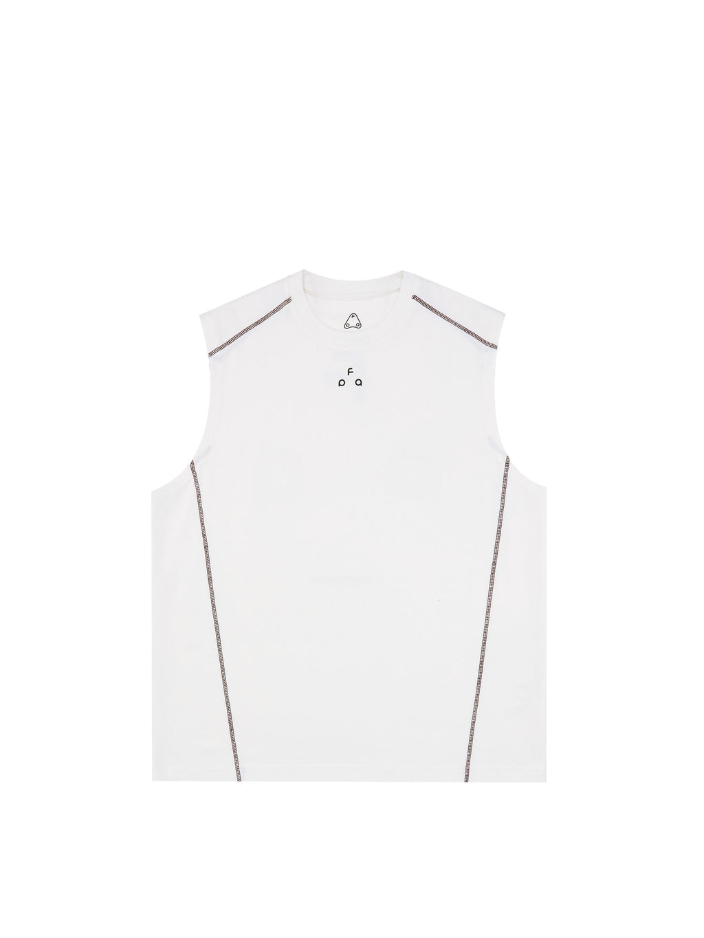 FPA Ice-Feel Quick-Dry 7A Antibacterial Anti-Mite Vest - National Trend Summer Loose Round Neck Basic Sleeveless T-Shirt