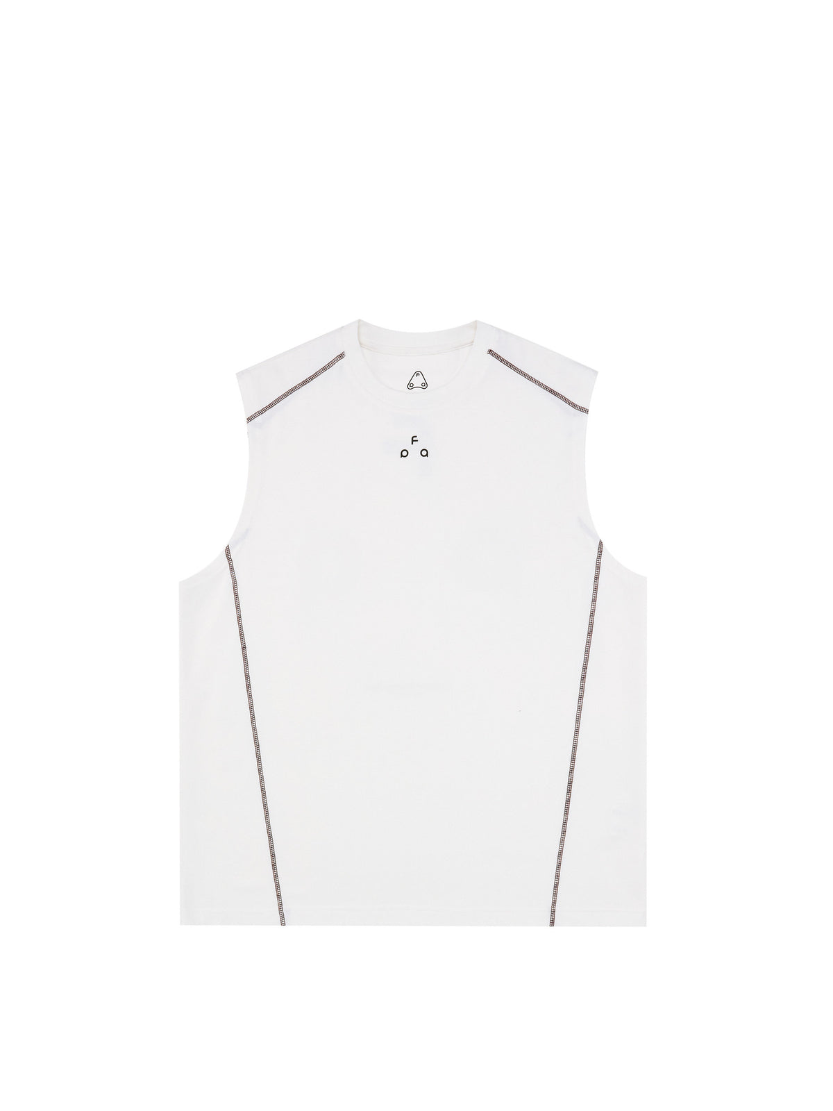 FPA Ice-Feel Quick-Dry 7A Antibacterial Anti-Mite Vest - National Trend Summer Loose Round Neck Basic Sleeveless T-Shirt