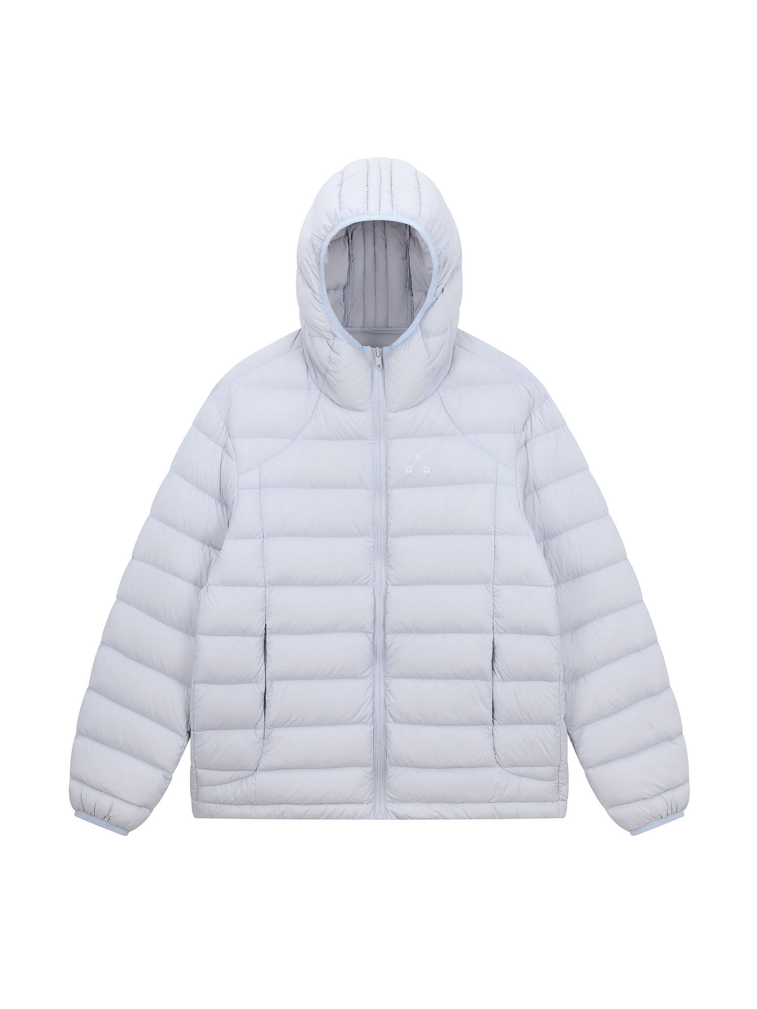 FPA Brand Triangle Logo Hooded Down Jacket – Lightweight Autumn/Winter Couple's Streetwear Warm Coat