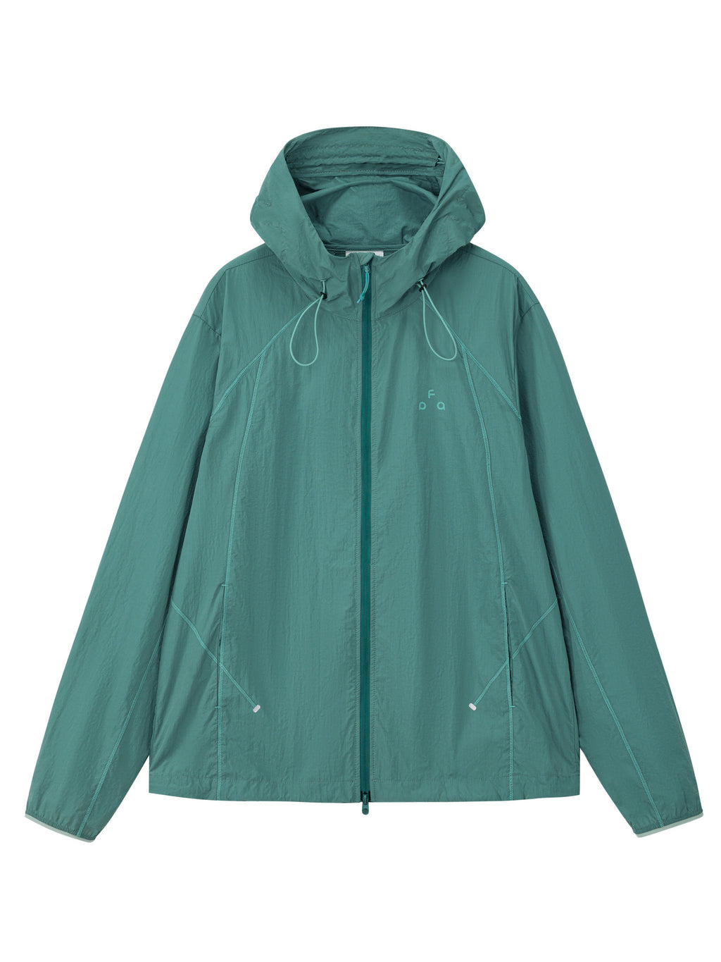 FPA Plaid Contrast Stitch Sun Protection Sports Jacket - Summer Outdoor Lightweight Hooded UV-Protective Unisex Jacket