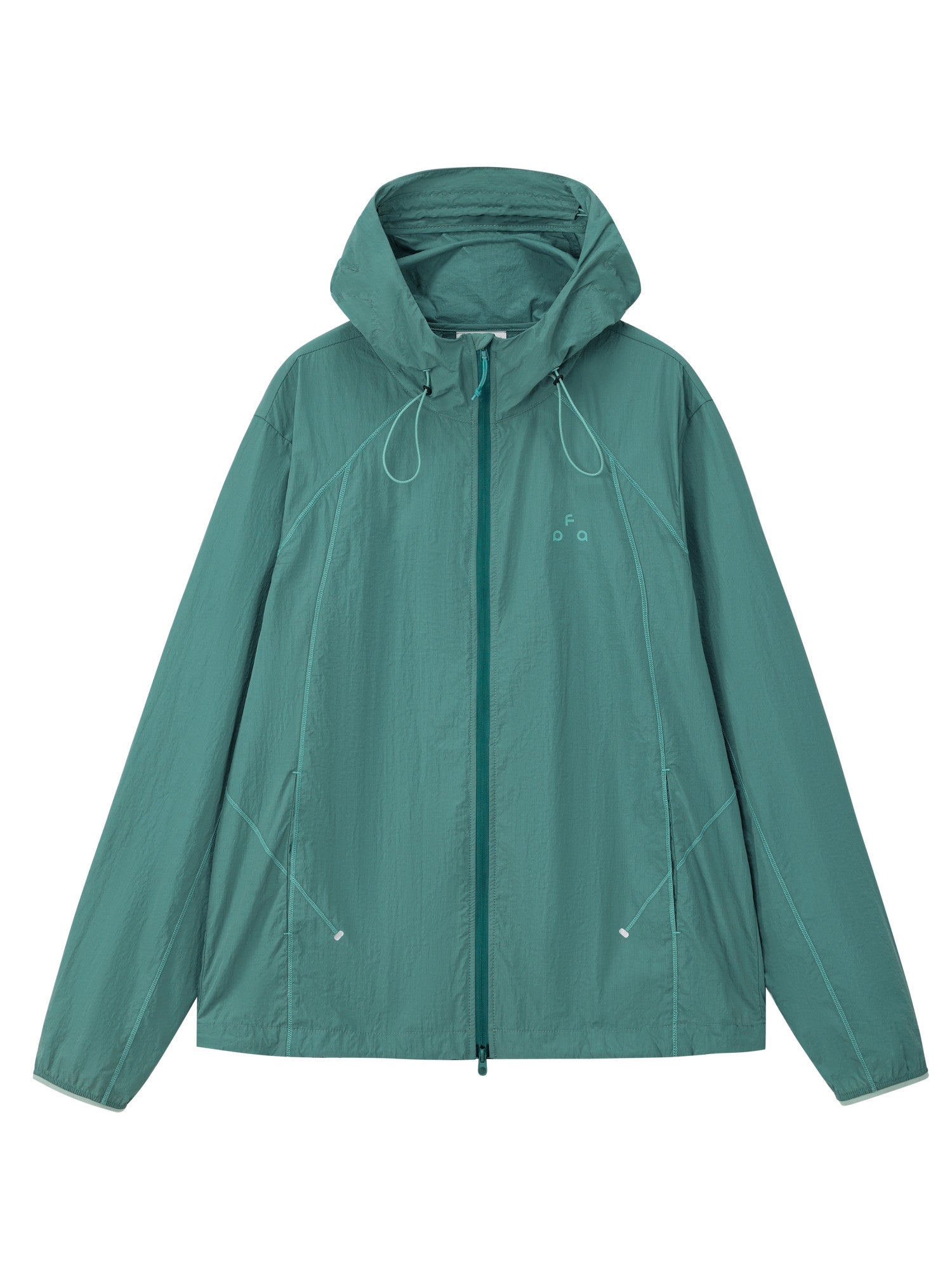 FPA Plaid Contrast Stitch Sun Protection Sports Jacket - Summer Outdoor Lightweight Hooded UV-Protective Unisex Jacket