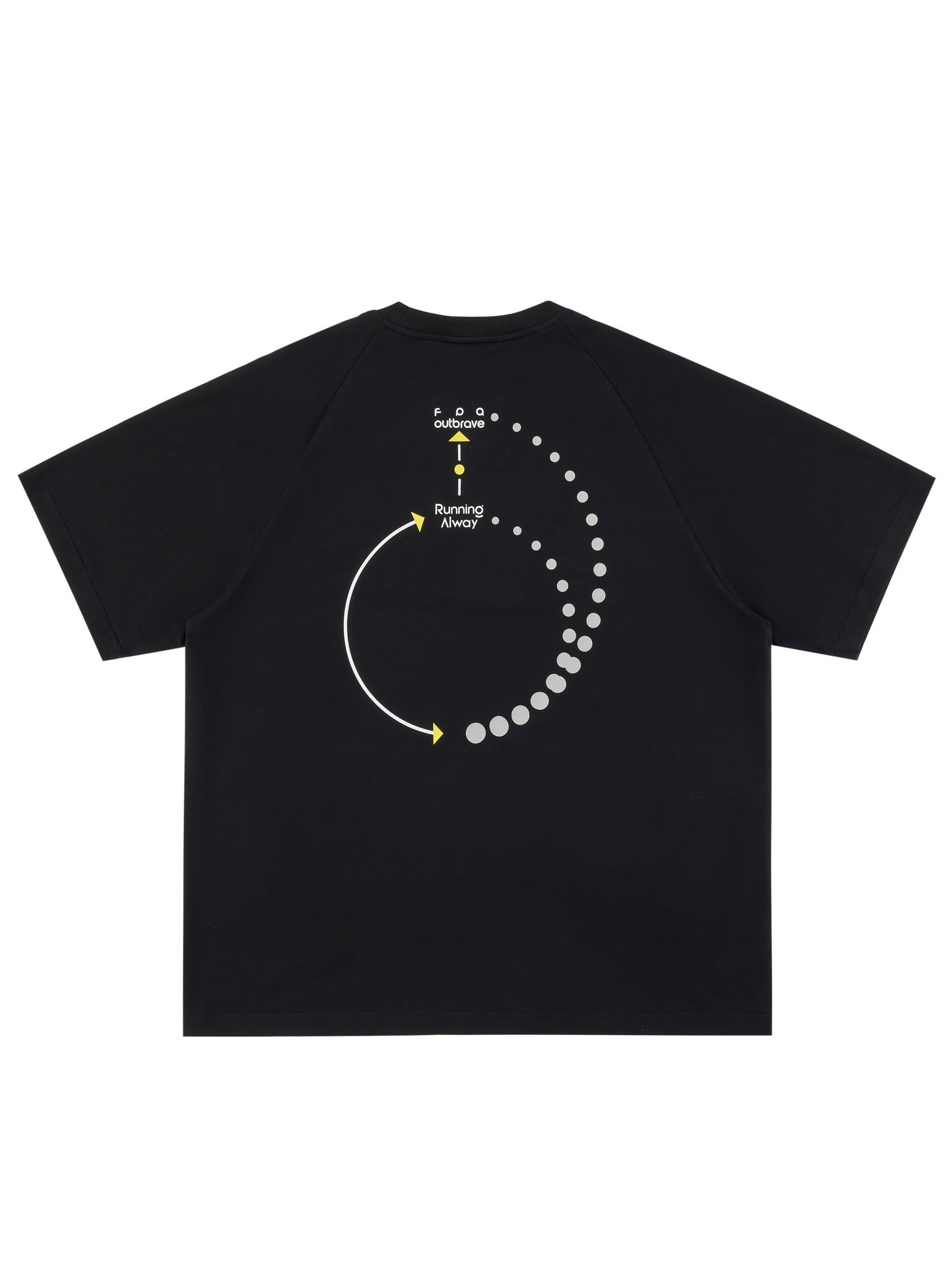 FPA Reflective Polka Dot Spiral Logo Running Sports COOLMAX Short Sleeve Summer Outdoor Couple T-Shirt for Men