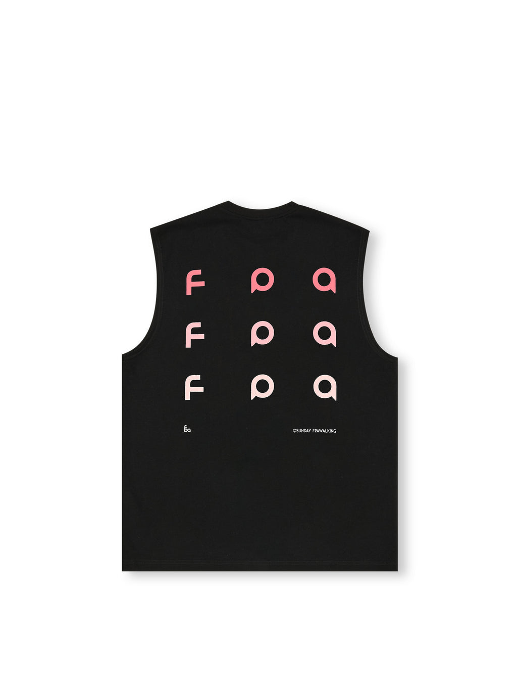FPA Gradient Logo Sleeveless Tank Top - Chinese Streetwear Summer Round Neck Athletic Vest for Men