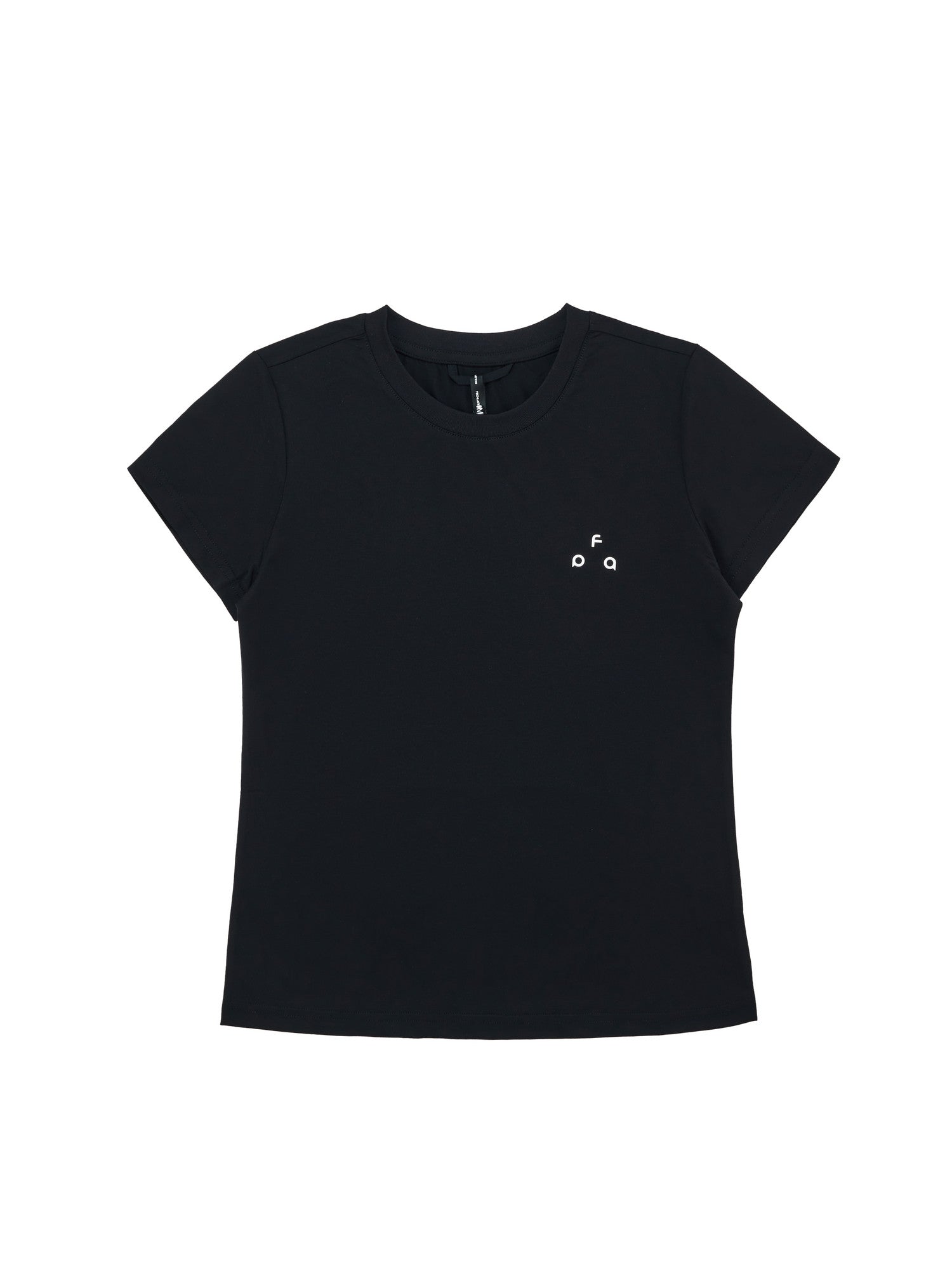 FPA Women's Quick-Dry Basic Short Sleeve T-Shirt for Summer, Moisture-Wicking, Outdoor Sports, Running, Fitness, Slim Fit, Black