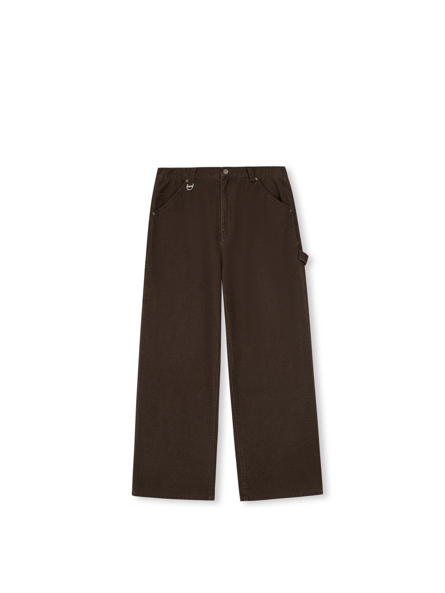 FPA Wide-Leg Washed Lumberjack Pants – Chinese Streetwear Trendy Vintage Loose Fit Cargo Casual Long Pants for Men