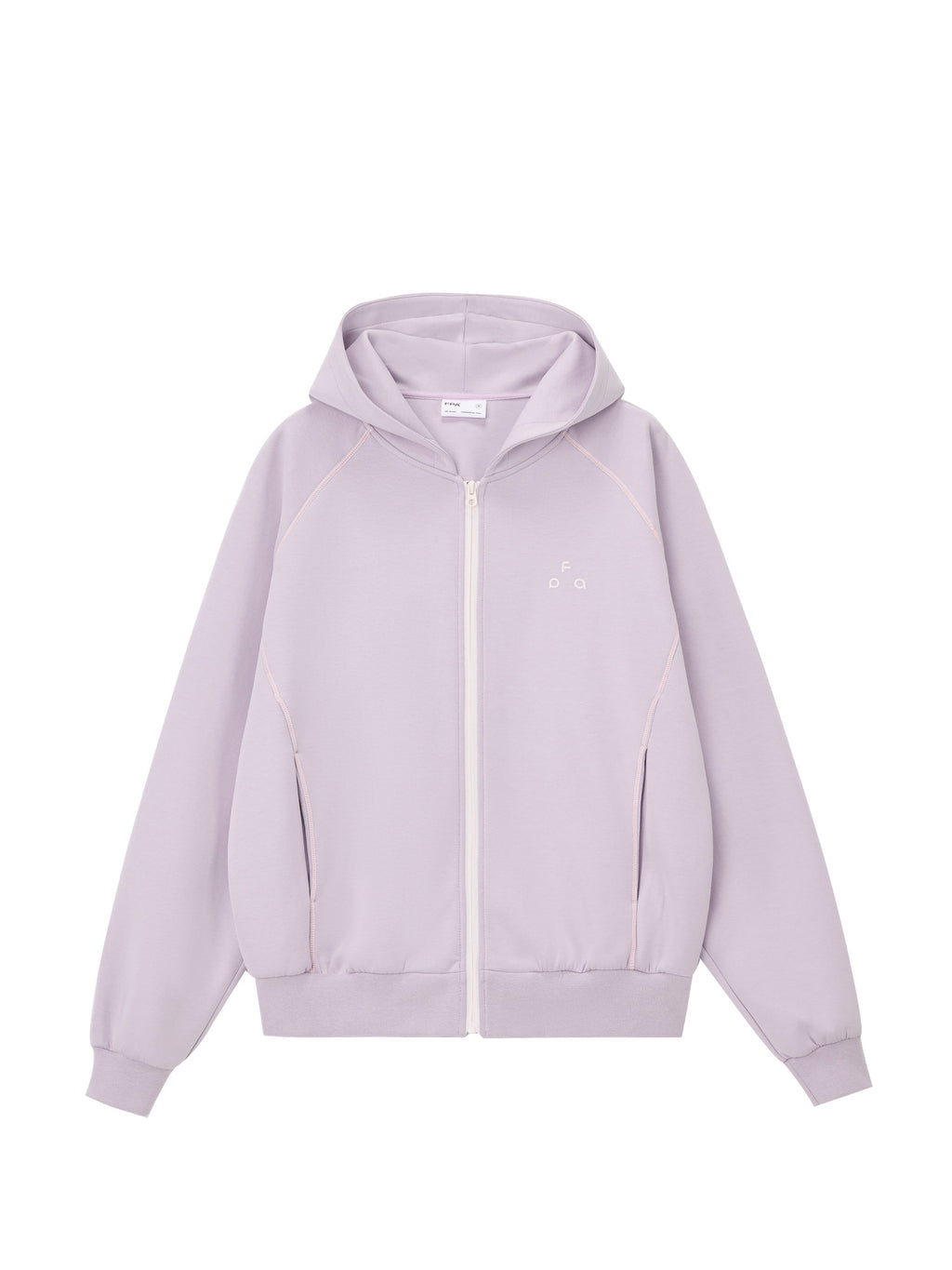 FPA Color-Block Contrast Stitch Zip-Up Hooded Sweatshirt for Couples – Loose Fit, Outdoor & Casual