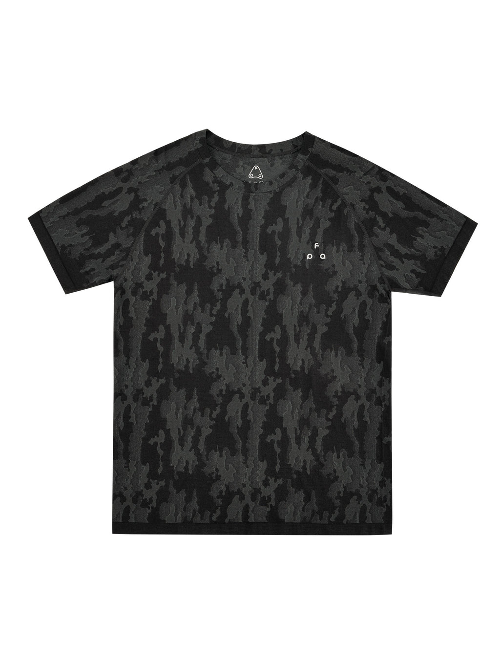 FPA Seamless Knit Camo Short Sleeve T-Shirt for Men - Summer Outdoor Quick-Dry, Cool-Touch, Breathable Crew Neck