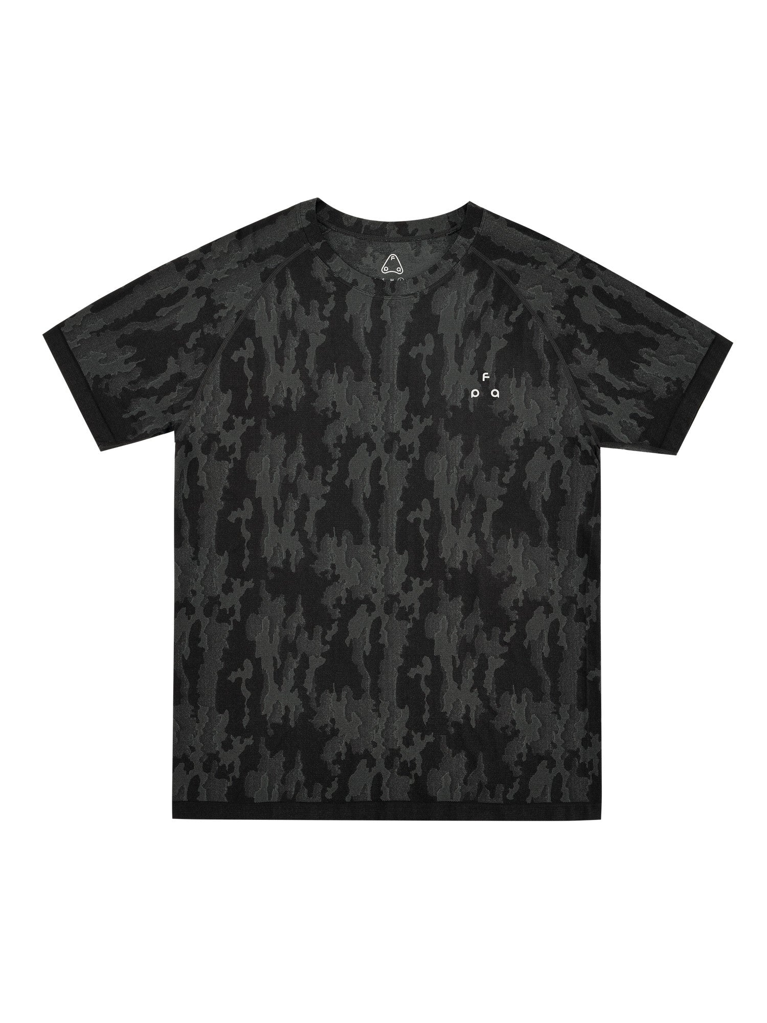 FPA Seamless Knit Camo Short Sleeve T-Shirt for Men - Summer Outdoor Quick-Dry, Cool-Touch, Breathable Crew Neck