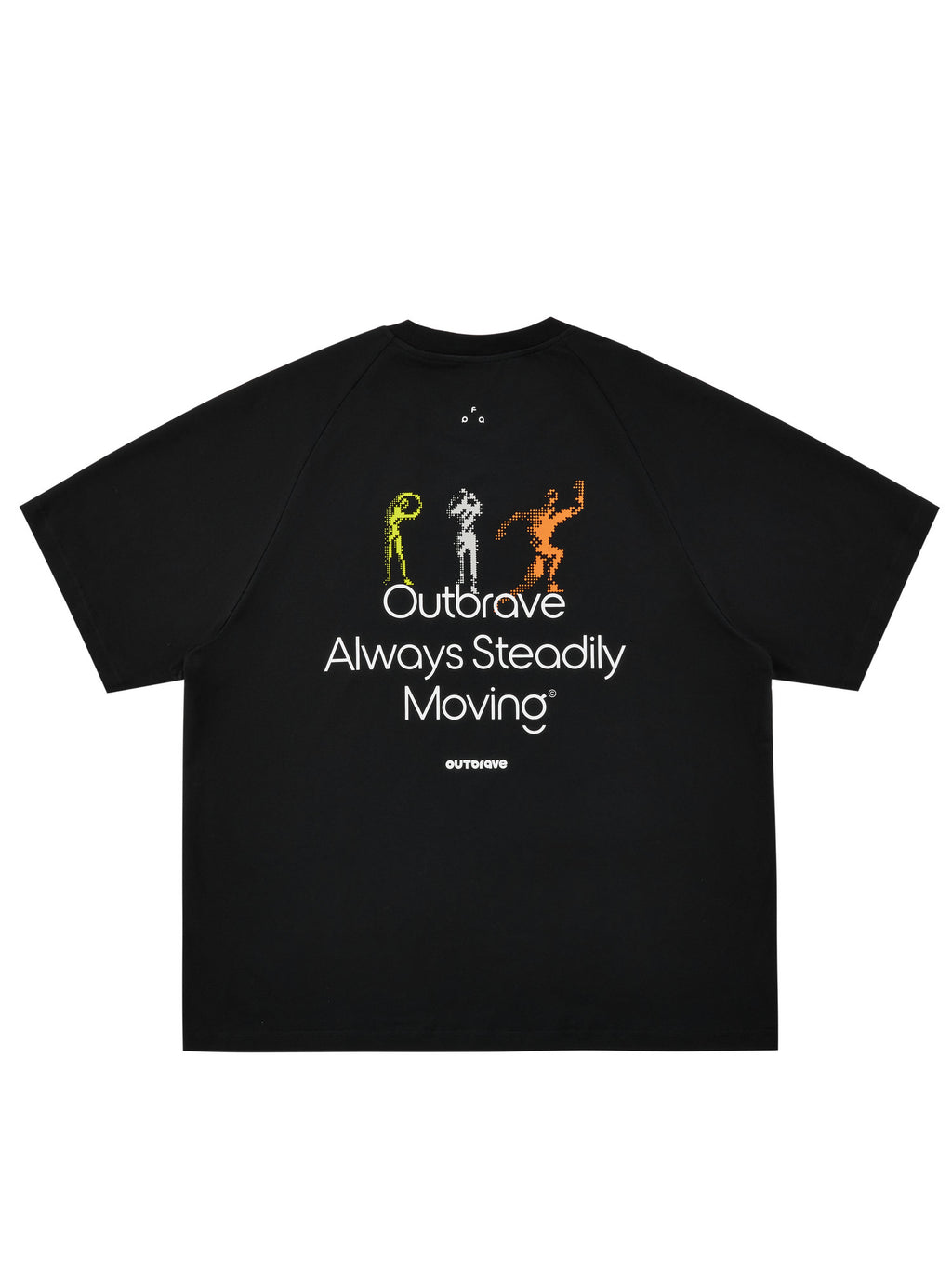 FPA Running Pattern Contrast Color COOLMAX Sports T-Shirt Outdoor Cool Touch Breathable Crew Neck Couple Style Summer Short Sleeve