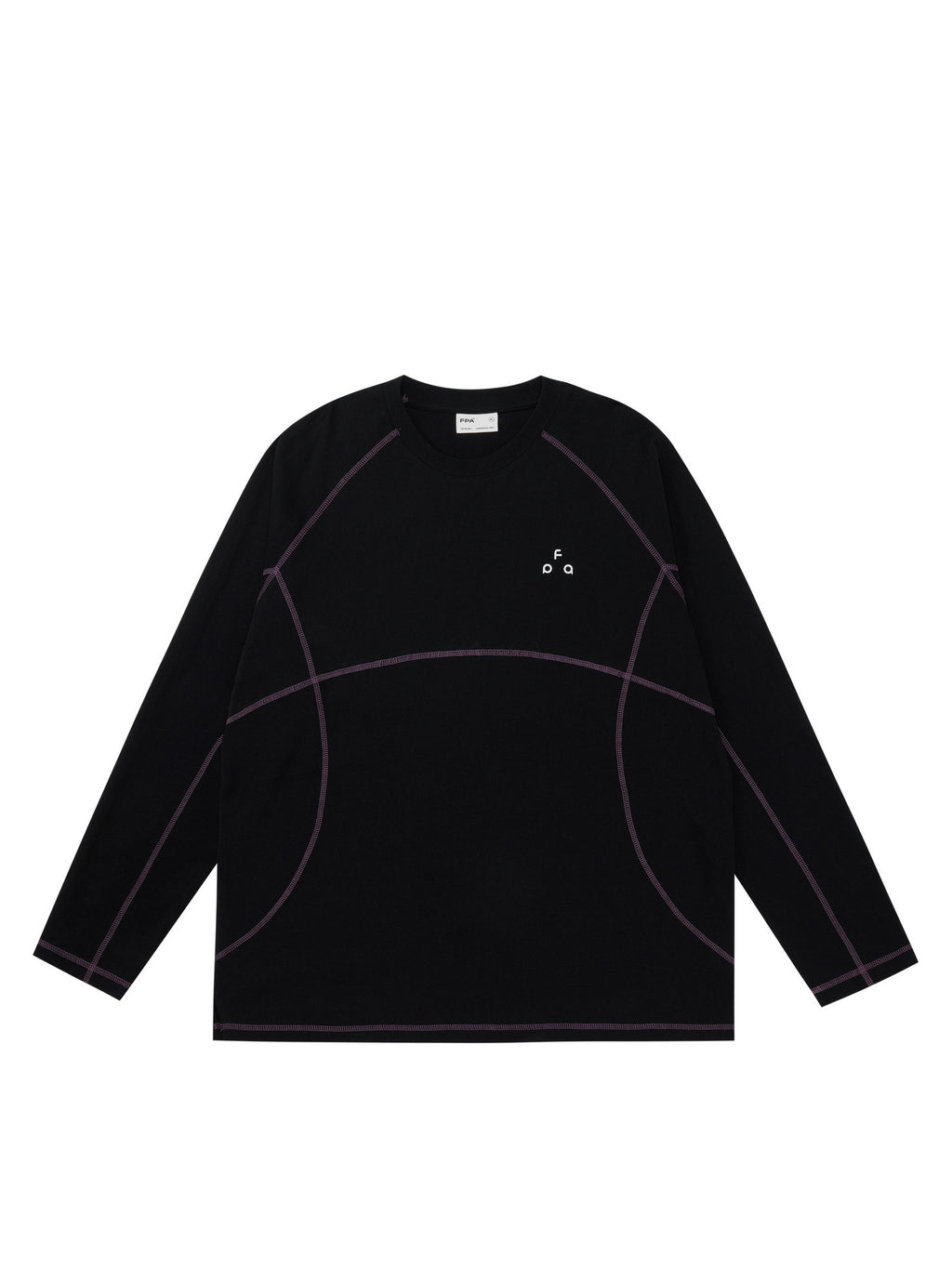 FPA Quick-Dry Long Sleeve T-Shirt, Chinese Streetwear Design, Crew Neck, Loose Fit, Unisex for Couples, Spring/Autumn