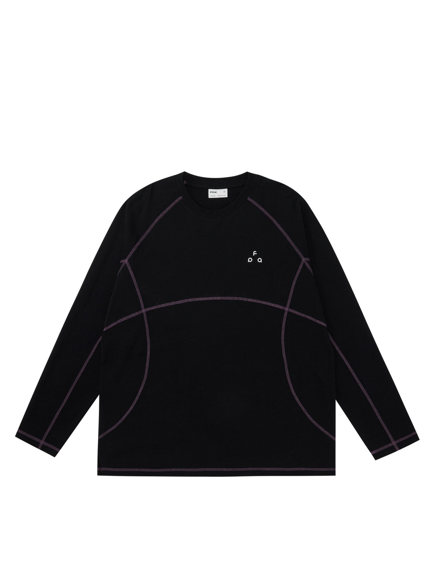 FPA Quick-Dry Long Sleeve T-Shirt, Chinese Streetwear Design, Crew Neck, Loose Fit, Unisex for Couples, Spring/Autumn