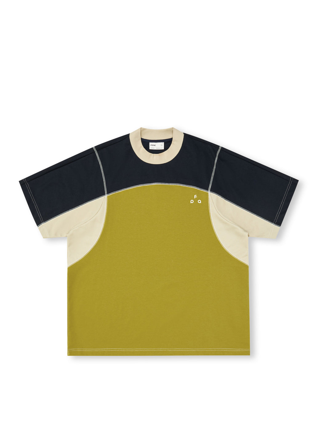 FPA Sports 7A Antibacterial Contrast Stitch Short Sleeve T-Shirt – Summer Two-Tone Casual Unisex Streetwear Tee