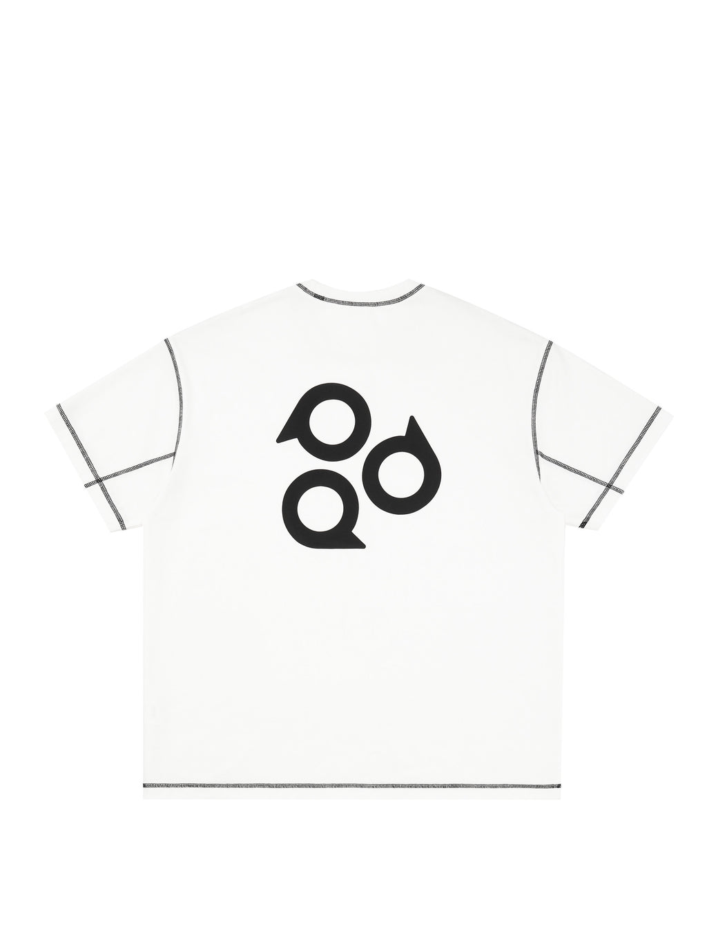 FPA Basic Hasselblad Line Logo Short Sleeve T-Shirt - Summer Crew Neck Loose Casual Couple Style Chinese Streetwear White Tee