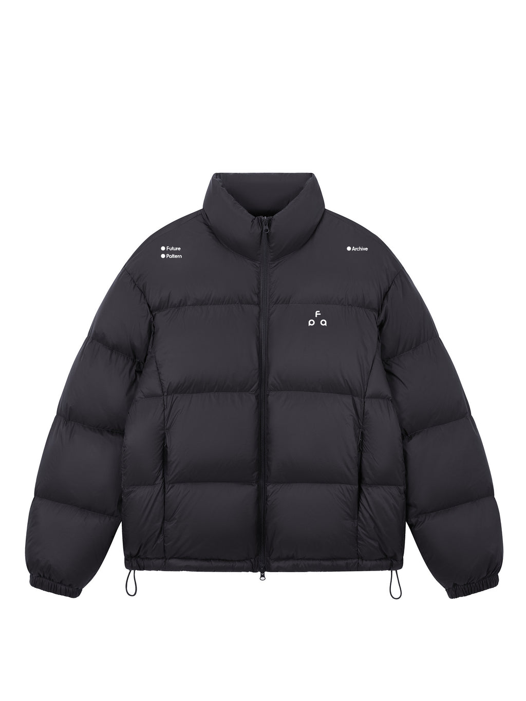 FPA Triangle Logo Sports Pattern Down Jacket Winter Stand Collar Short Warm Thick Couple Down Coat