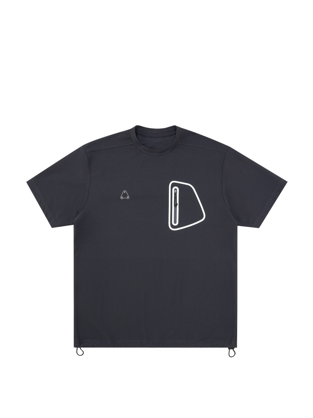 FPA Waffle Textured Pocket Sports Outdoor T-Shirt, Summer Cool Loose Round Neck Chinese Streetwear American Style Short Sleeve Men