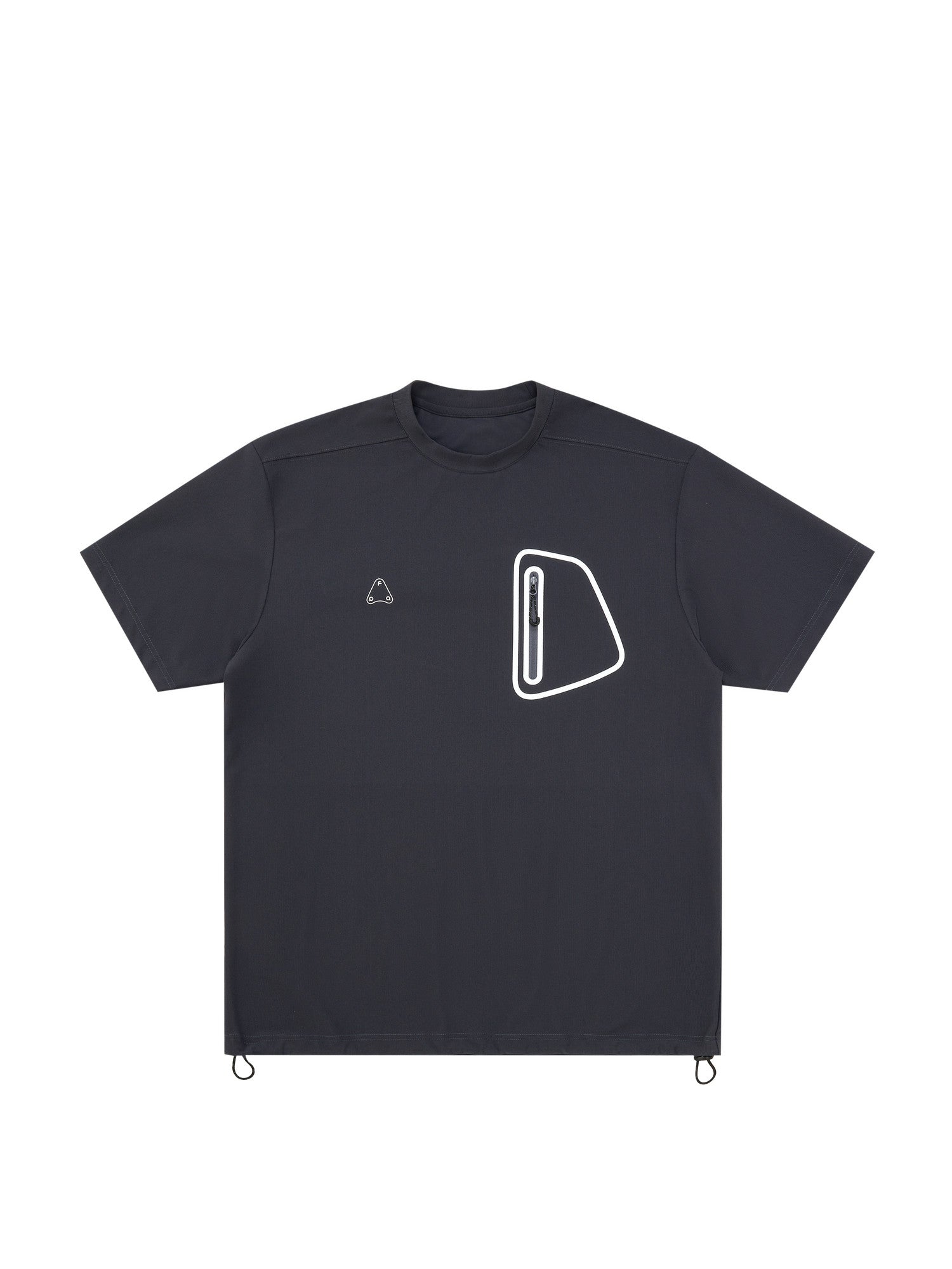 FPA Waffle Textured Pocket Sports Outdoor T-Shirt, Summer Cool Loose Round Neck Chinese Streetwear American Style Short Sleeve Men