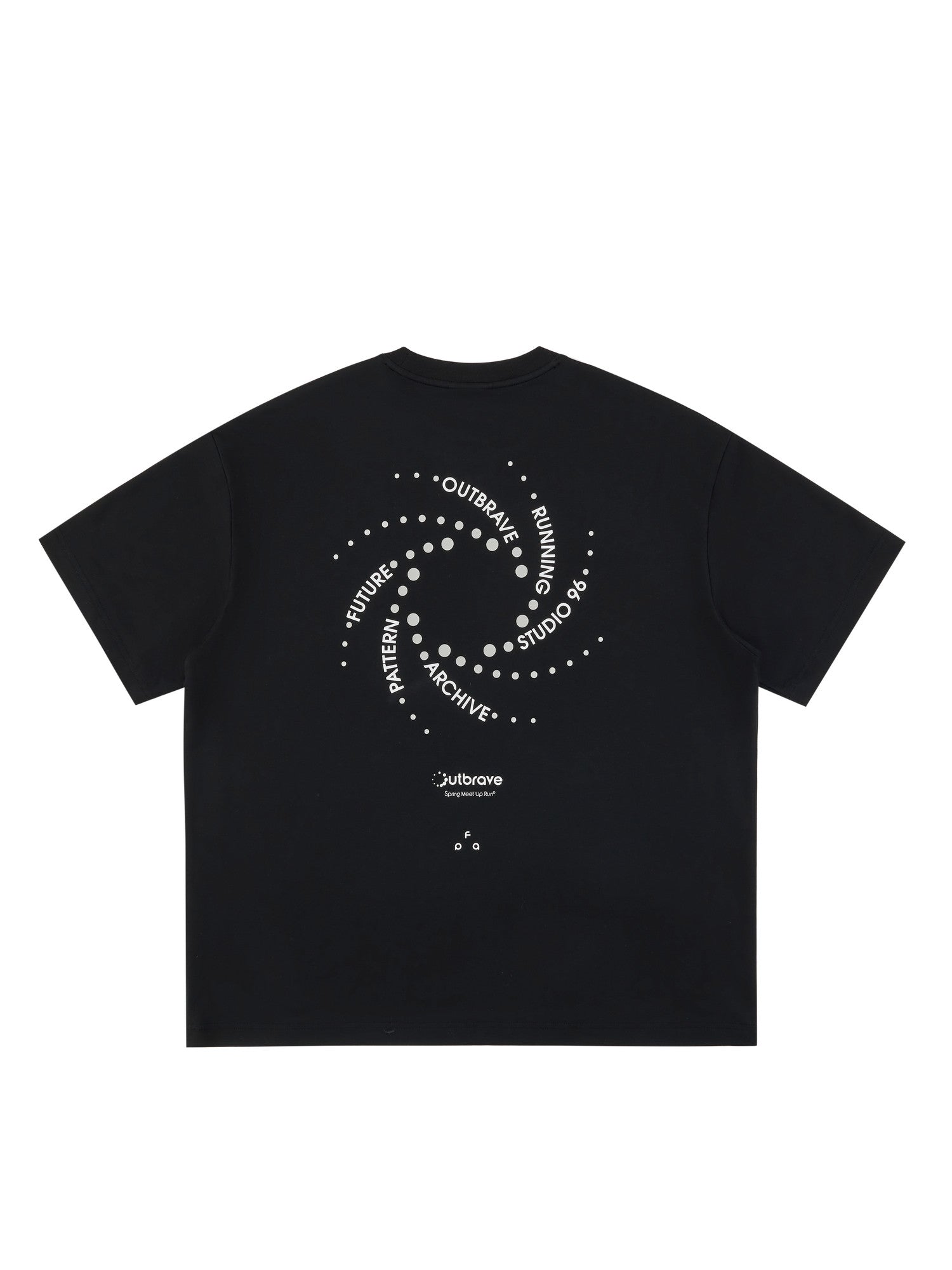 FPA Polka Dot Slogan COOLMAX Sports Short Sleeve T-Shirt - Summer Outdoor Quick-Dry Crew Neck Casual Couple Tee for Men