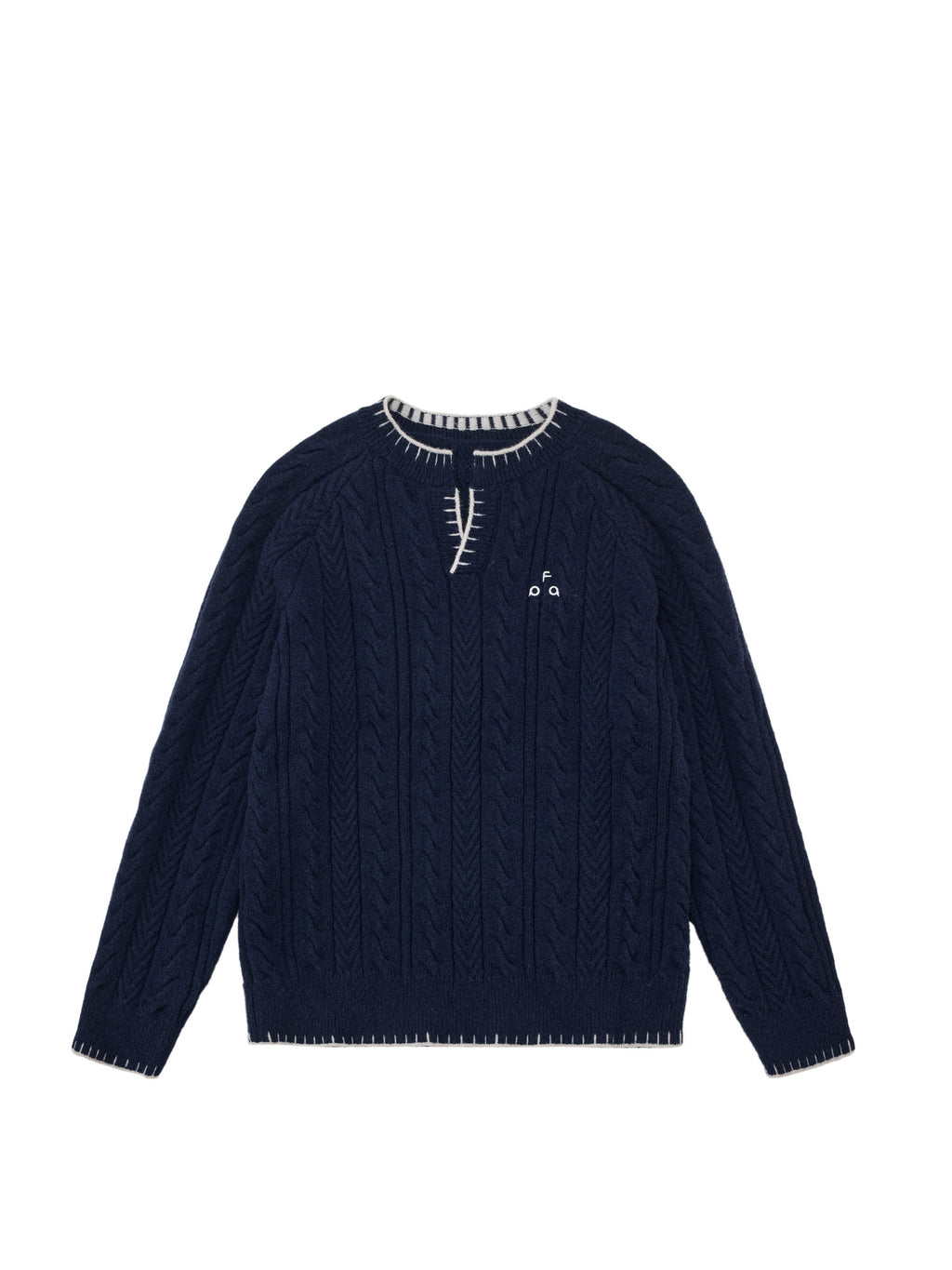FPA Henry Neck Casual Pullover Sweater – Retro V-Neck Design, Premium Knit Couple Sweater for Spring & Autumn