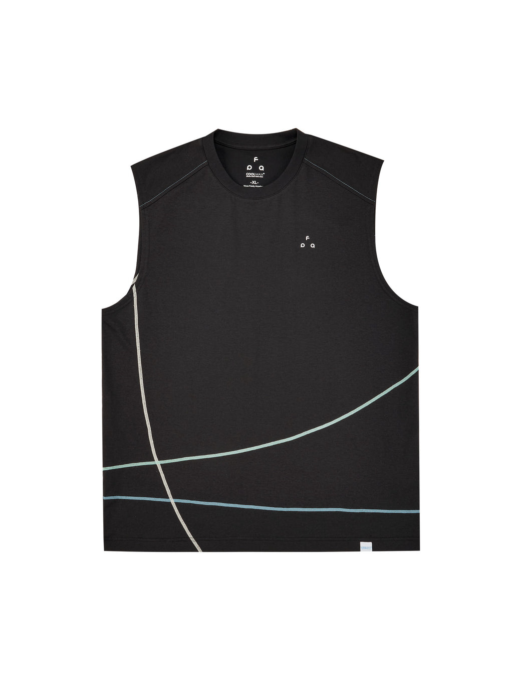 FPA Hasso Line Contrast Sleeveless Vest - Summer Outdoor Sports Fitness Running Basketball Breathable Tank Top for Men