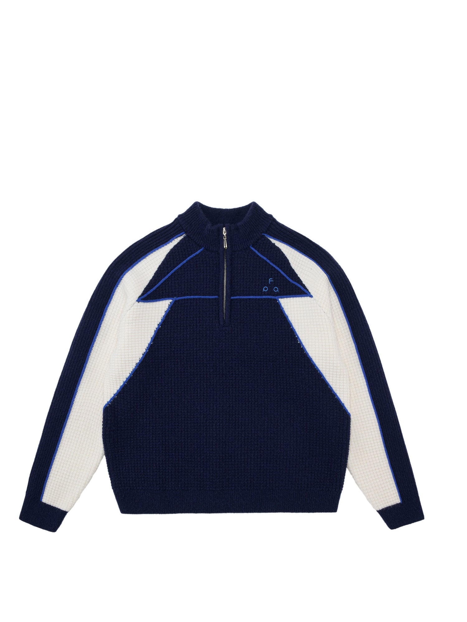 FPA Half-Zip Sports Outdoor Color-Block Knit Sweater – Retro Unisex Pullover for Spring/Autumn