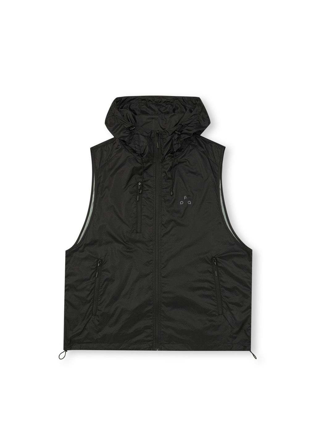 FPA Sports UPF40+ Lightweight Hooded Vest - Chinese Streetwear Summer American Style Thin Sleeveless Jacket for Men