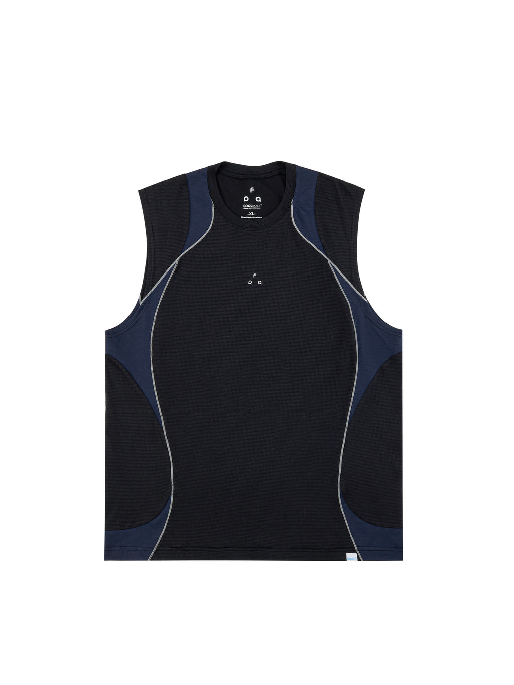 FPA Arc Contrast COOLMAX Quick-Dry Sports Vest Men's Summer Outdoor Fitness Round Neck Sleeveless T-Shirt