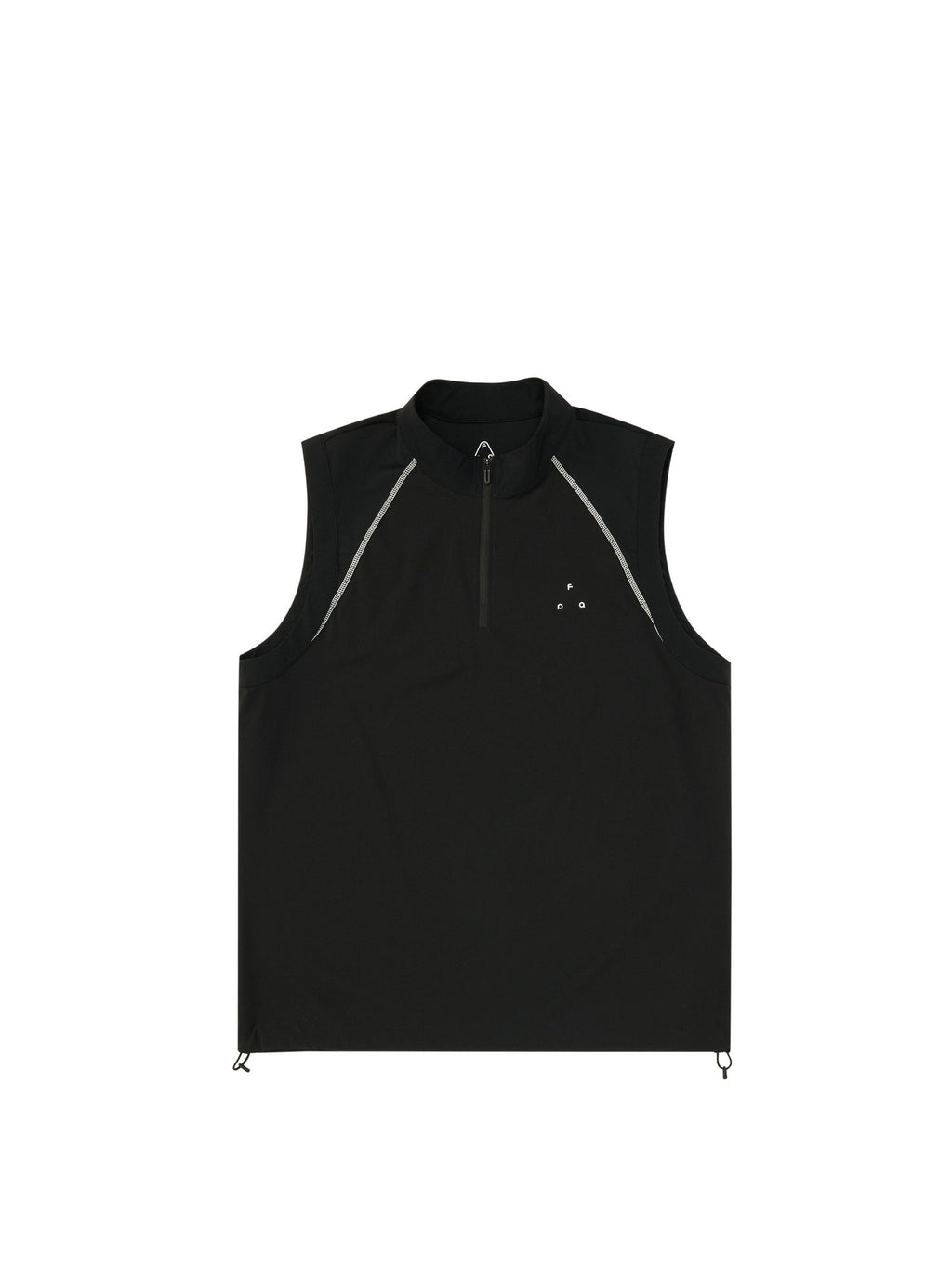 FPA Sports Outdoor Zip-Up Vest - Chinese Streetwear Trendy American Style Summer Fitness Black Sleeveless Tank Top for Men