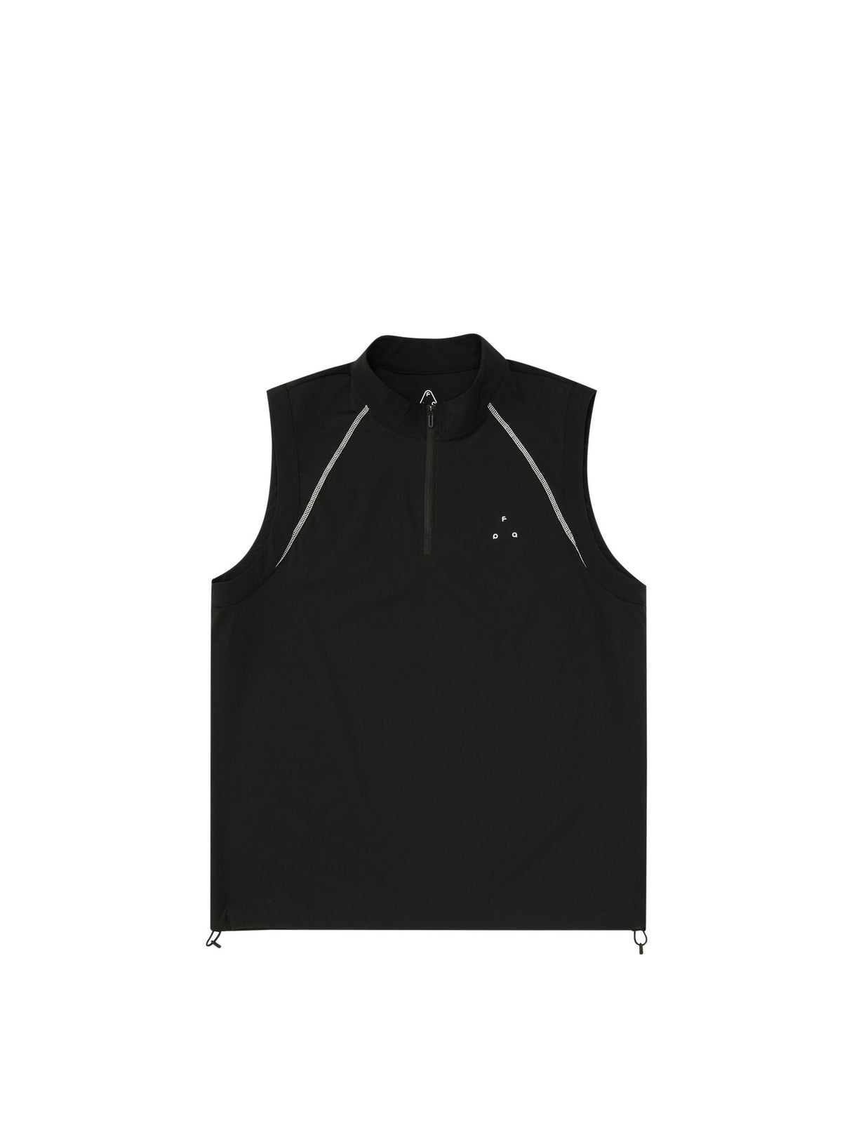 FPA Sports Outdoor Zip-Up Vest - Chinese Streetwear Trendy American Style Summer Fitness Black Sleeveless Tank Top for Men