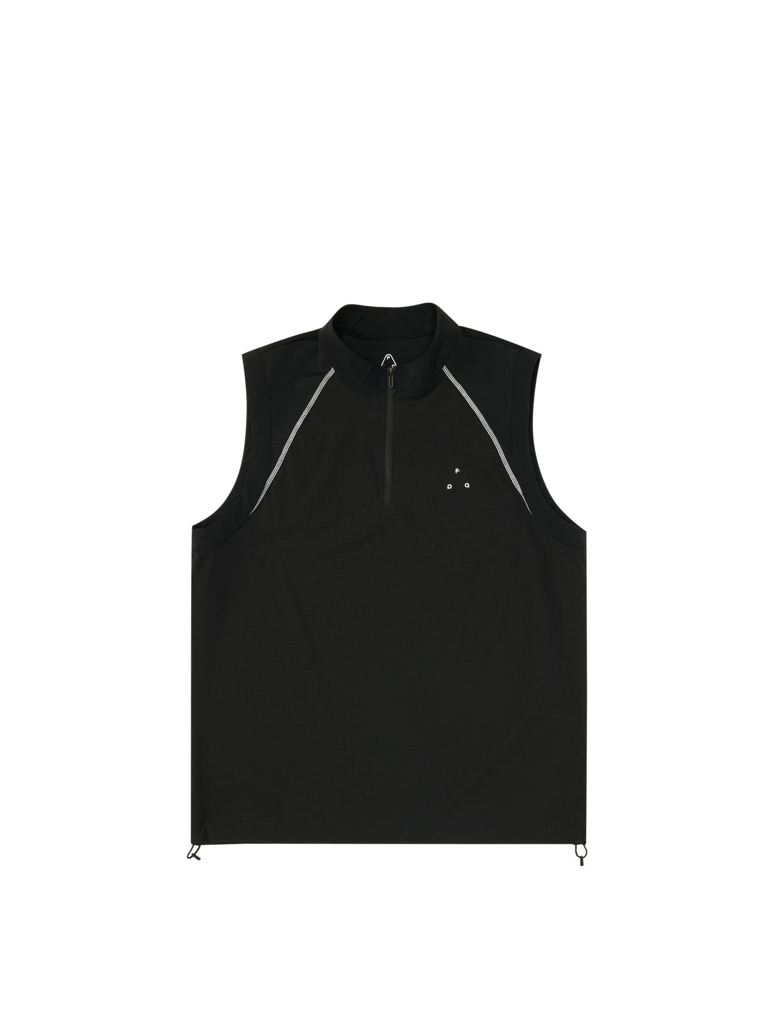 FPA Sports Outdoor Zip-Up Vest - Chinese Streetwear Trendy American Style Summer Fitness Black Sleeveless Tank Top for Men
