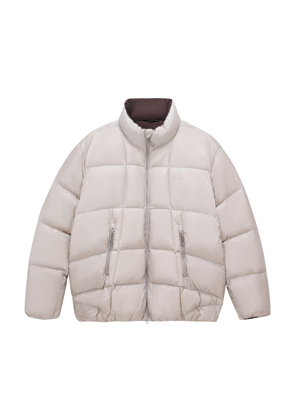 FPA 800FP 95% White Duck Down Textured Stand Collar Down Jacket