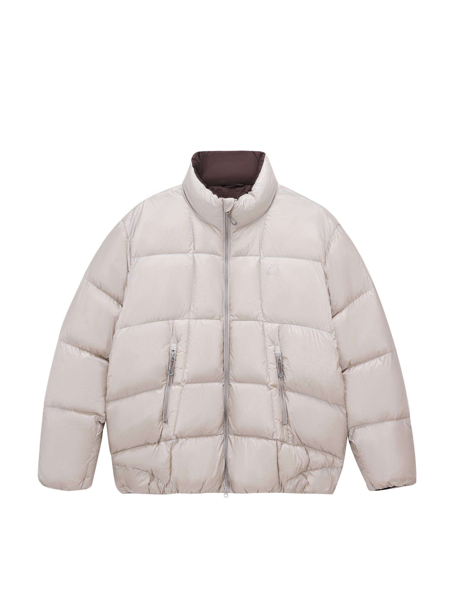 FPA 800FP 95% White Duck Down Textured Stand Collar Down Jacket