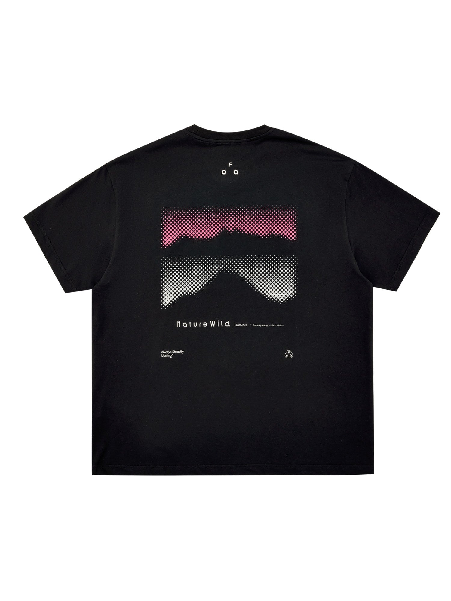 FPA COOLMAX Mountain Wave Gradient Short Sleeve T-Shirt - Summer Cool & Quick-Dry Breathable Crew Neck Unisex Tee