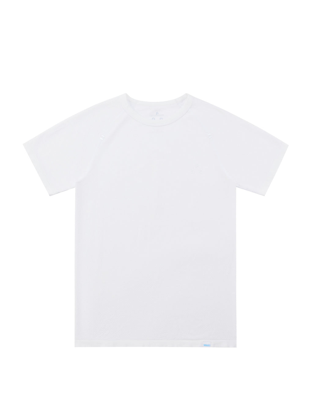 FPA Coolmax Seamless Knit Short Sleeve T-Shirt for Running and Fitness, Summer Basic Logo Tee, Regular Fit, Unisex