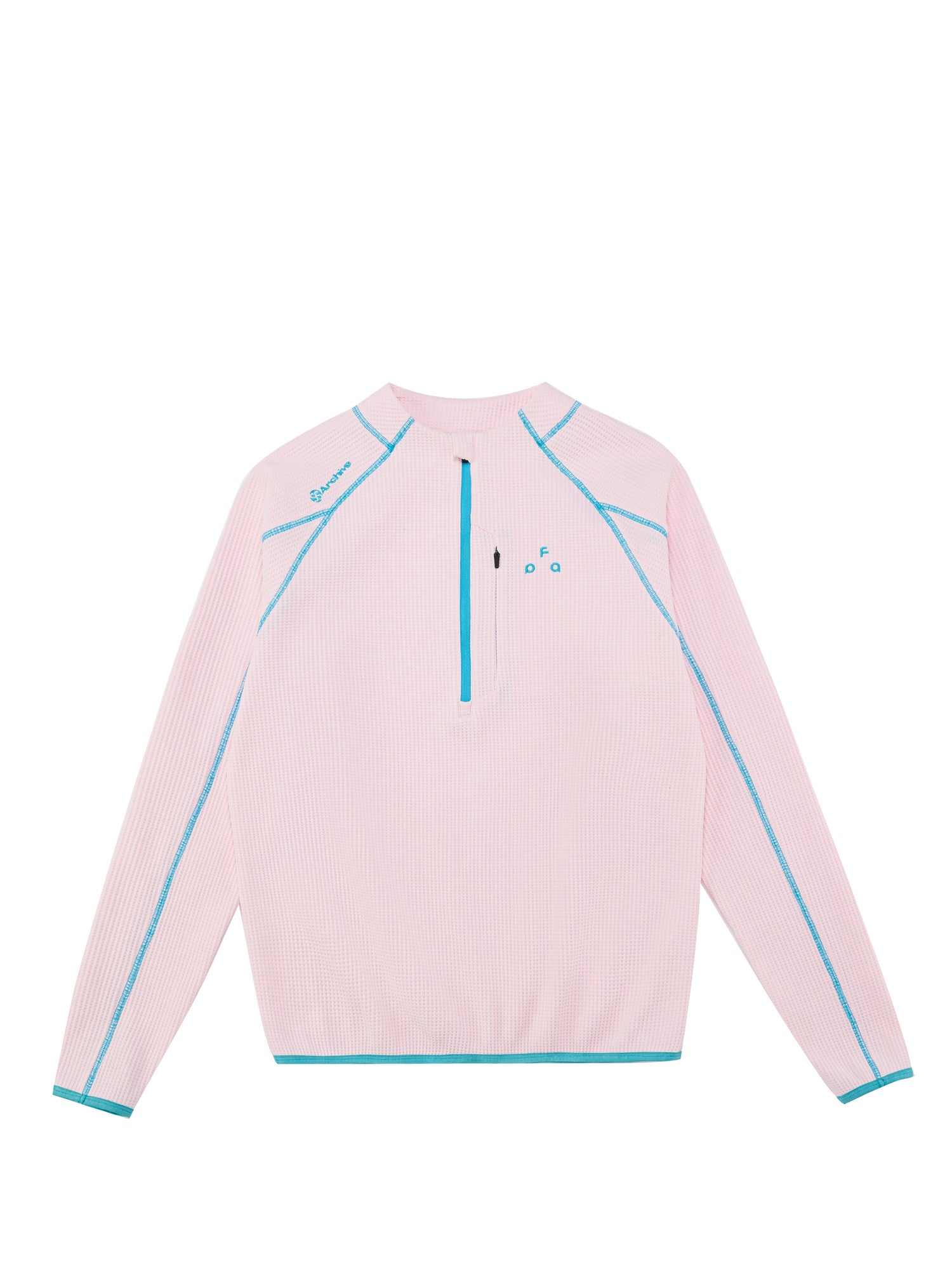 FPA Moisture-Wicking Sun-Protection UPF50+ Half-Zip Long Sleeve Spring Loose Casual Outdoor Sports Couple T-Shirt