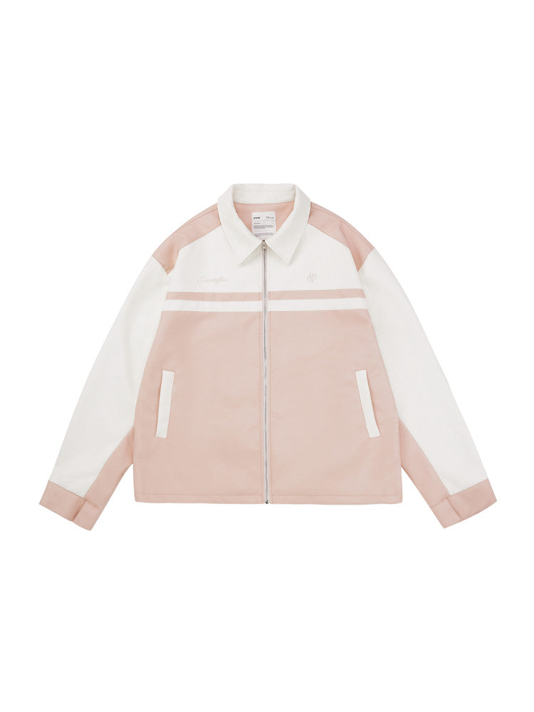 FPA Short Embroidered Letter Leather Jacket Autumn Streetwear Trendy Turn-Down Collar Motorcycle Couple Jacket for Men