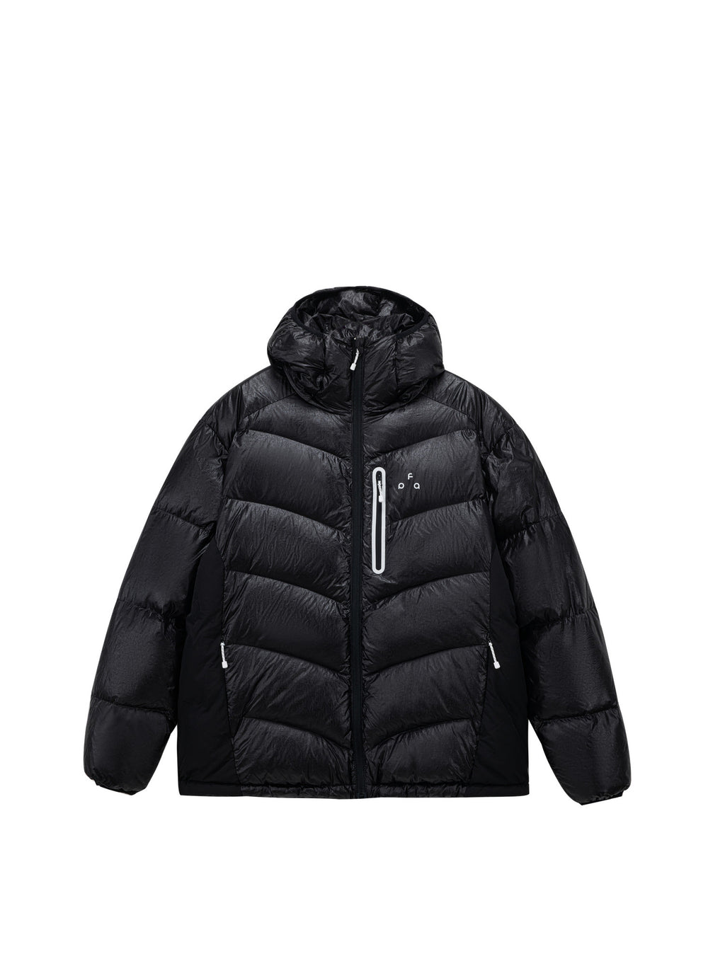 FPA Textured Patchwork Hooded Down Jacket 90% Down Warm Outdoor Sports Couple Winter Down Coat for Men