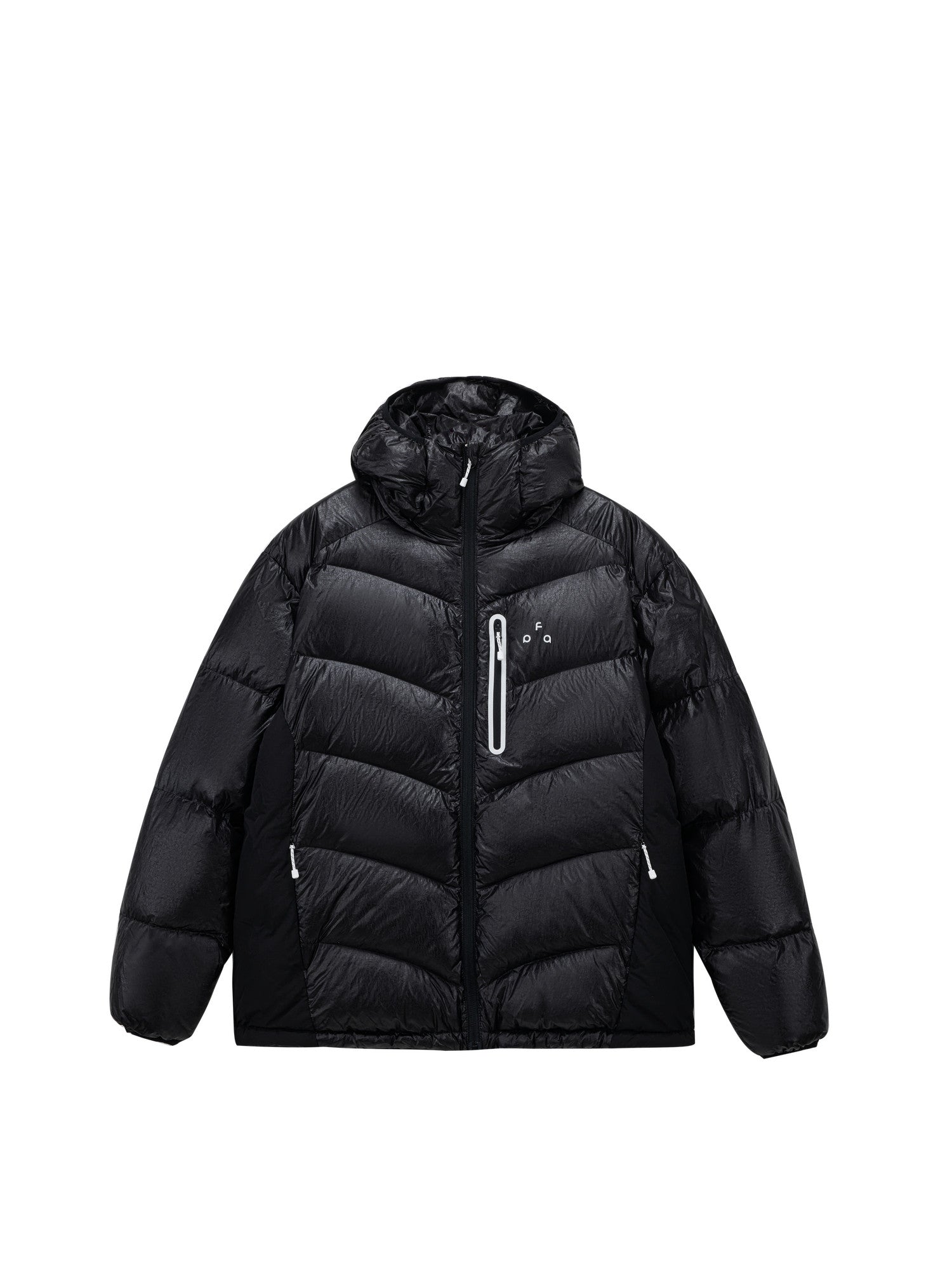 FPA Textured Patchwork Hooded Down Jacket 90% Down Warm Outdoor Sports Couple Winter Down Coat for Men