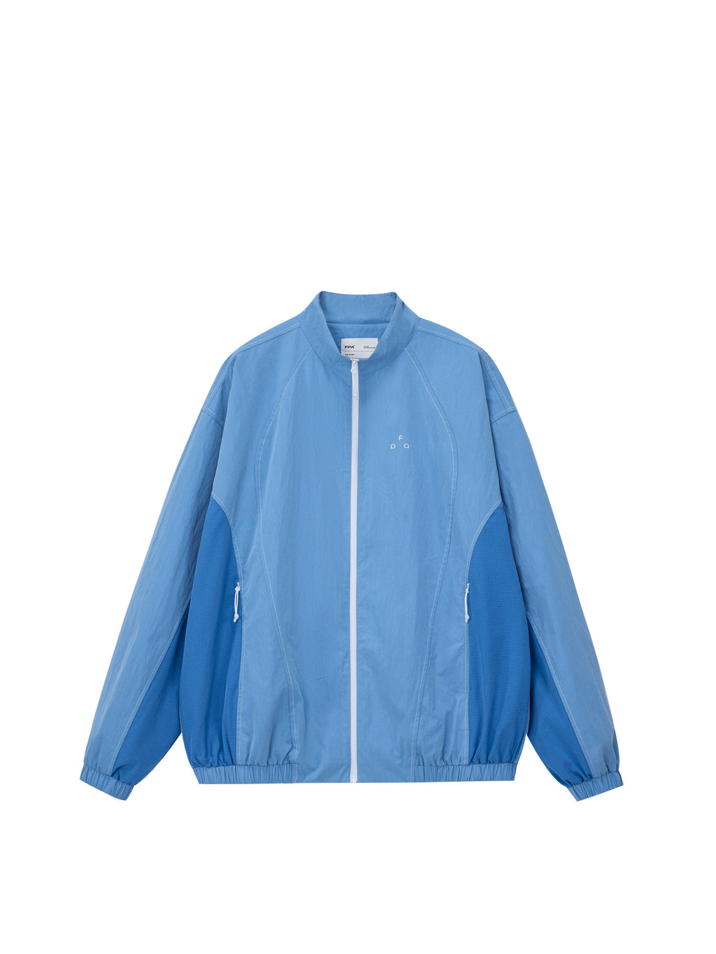 FPA Cotton-Poly Twill Contrast Stitch Zip-Up Stand Collar Jacket – Chinese Streetwear Spring/Autumn Lightweight Couple Jacket for Men