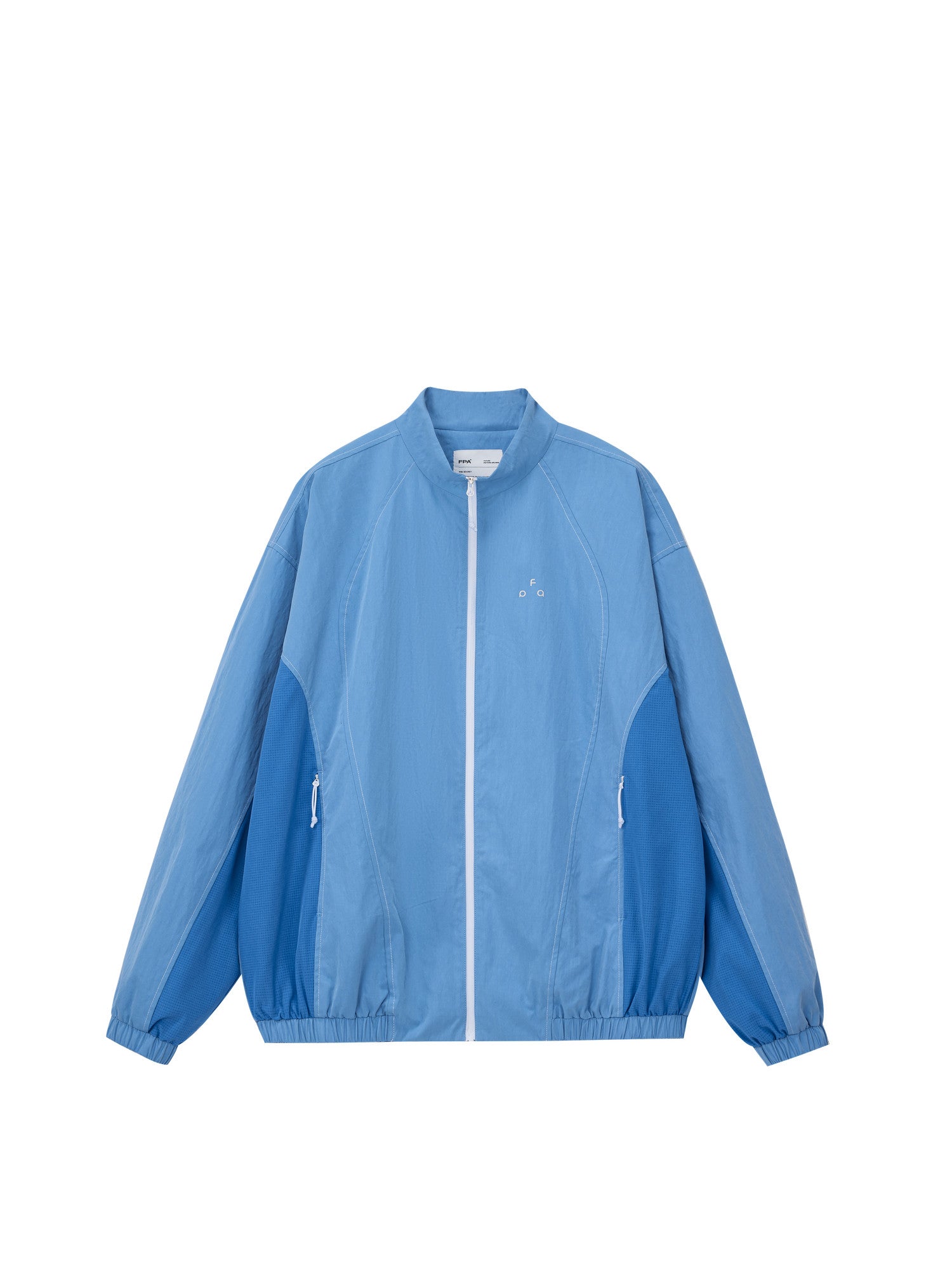 FPA Cotton-Poly Twill Contrast Stitch Zip-Up Stand Collar Jacket – Chinese Streetwear Spring/Autumn Lightweight Couple Jacket for Men