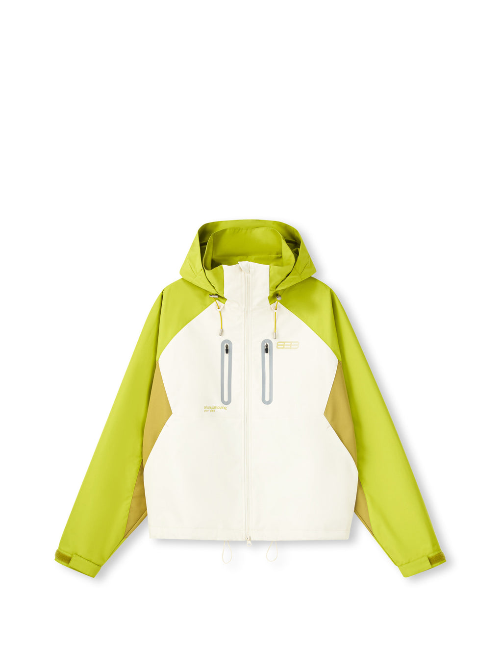 FPA Three-Proof Cocoon-Shaped Color-Block Outdoor Sports Mountaineering Windbreaker Jacket