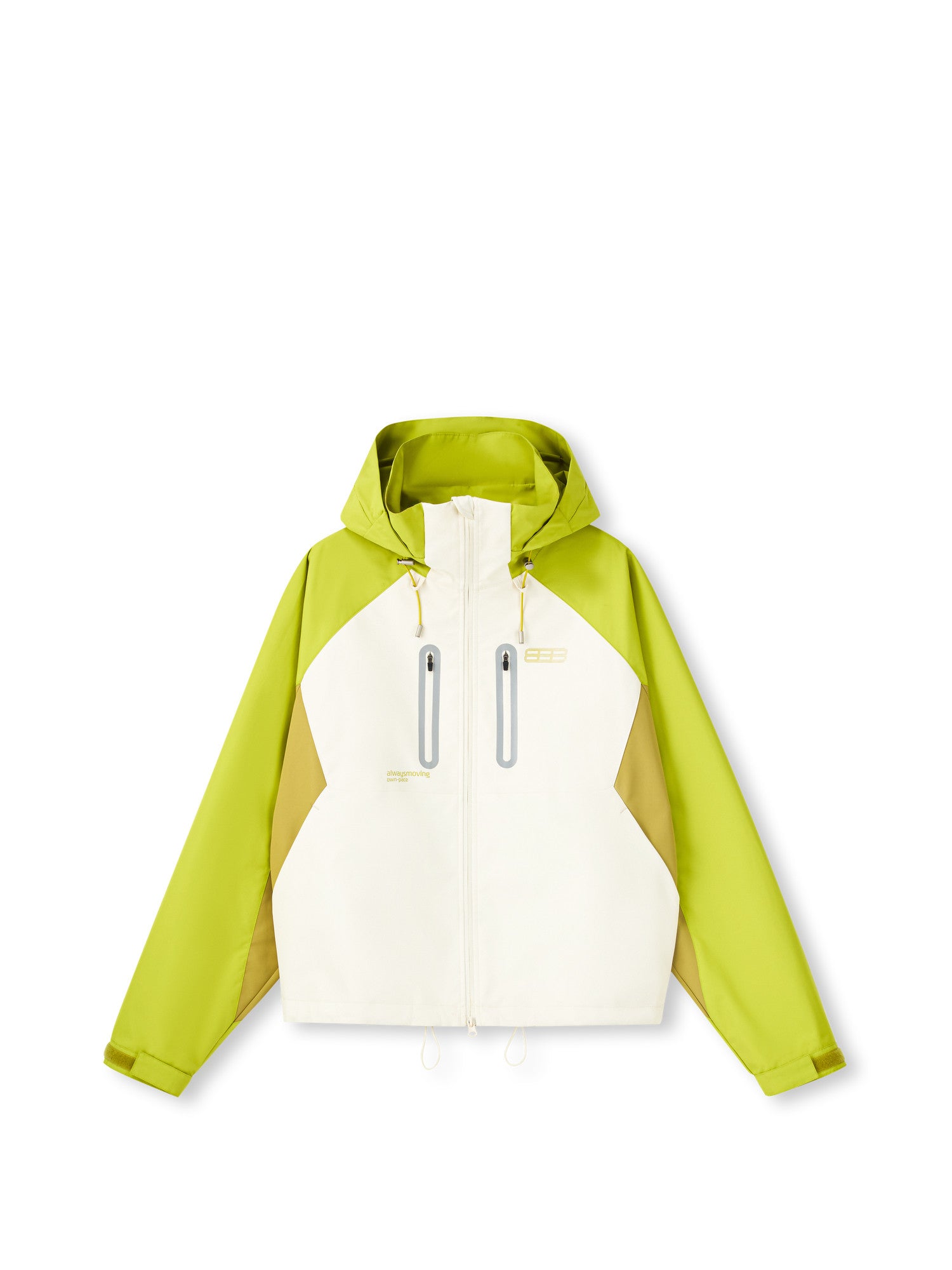 FPA Three-Proof Cocoon-Shaped Color-Block Outdoor Sports Mountaineering Windbreaker Jacket
