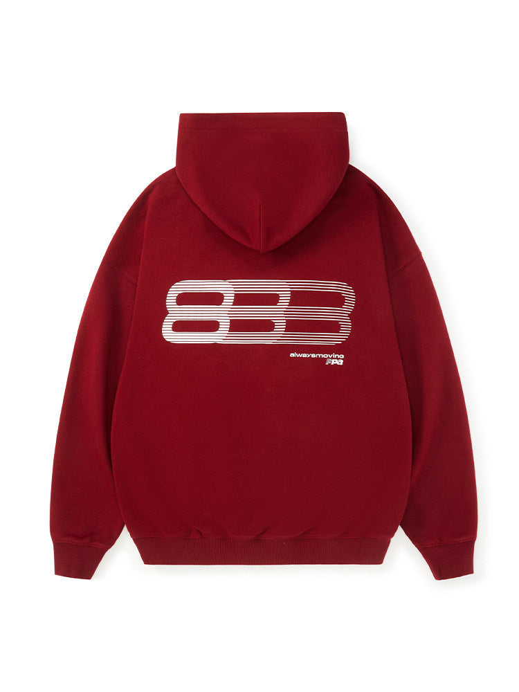 FPA Gradient Track Graphic Hoodie - Spring Casual Loose Fit Heavyweight Couple Style Streetwear Hooded Sweatshirt